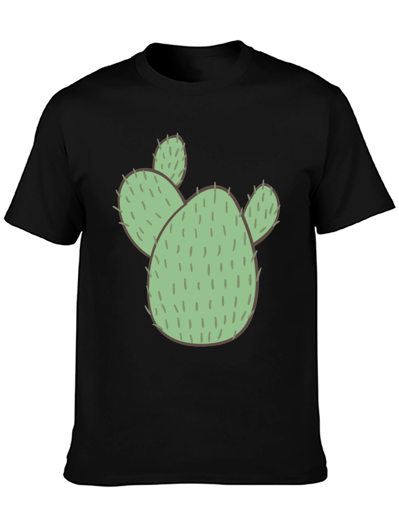 Black Cactus Graphic Black T-Shirt view 3