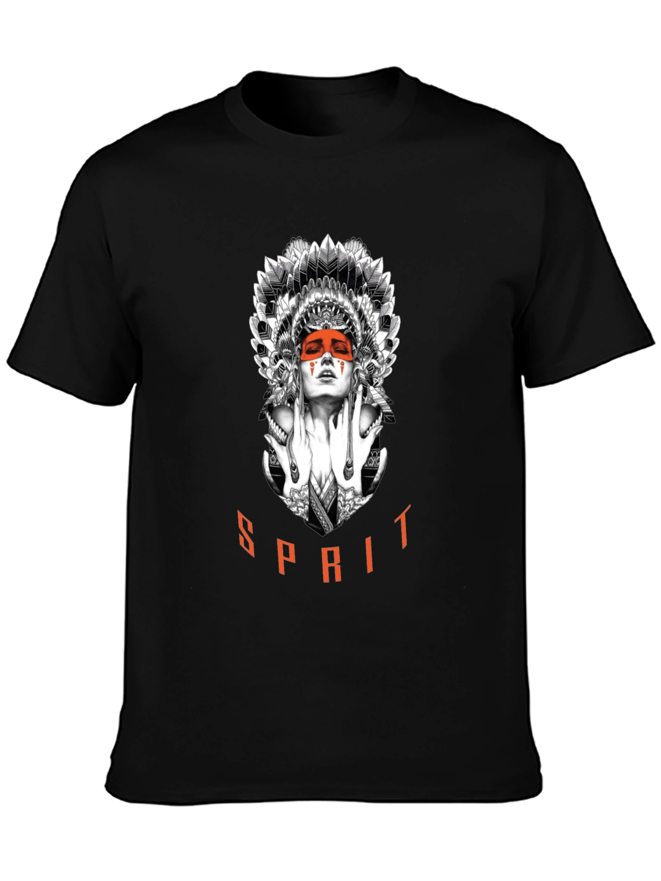 Black Spirit Graphic T-Shirt - Artistic Menswear view 3