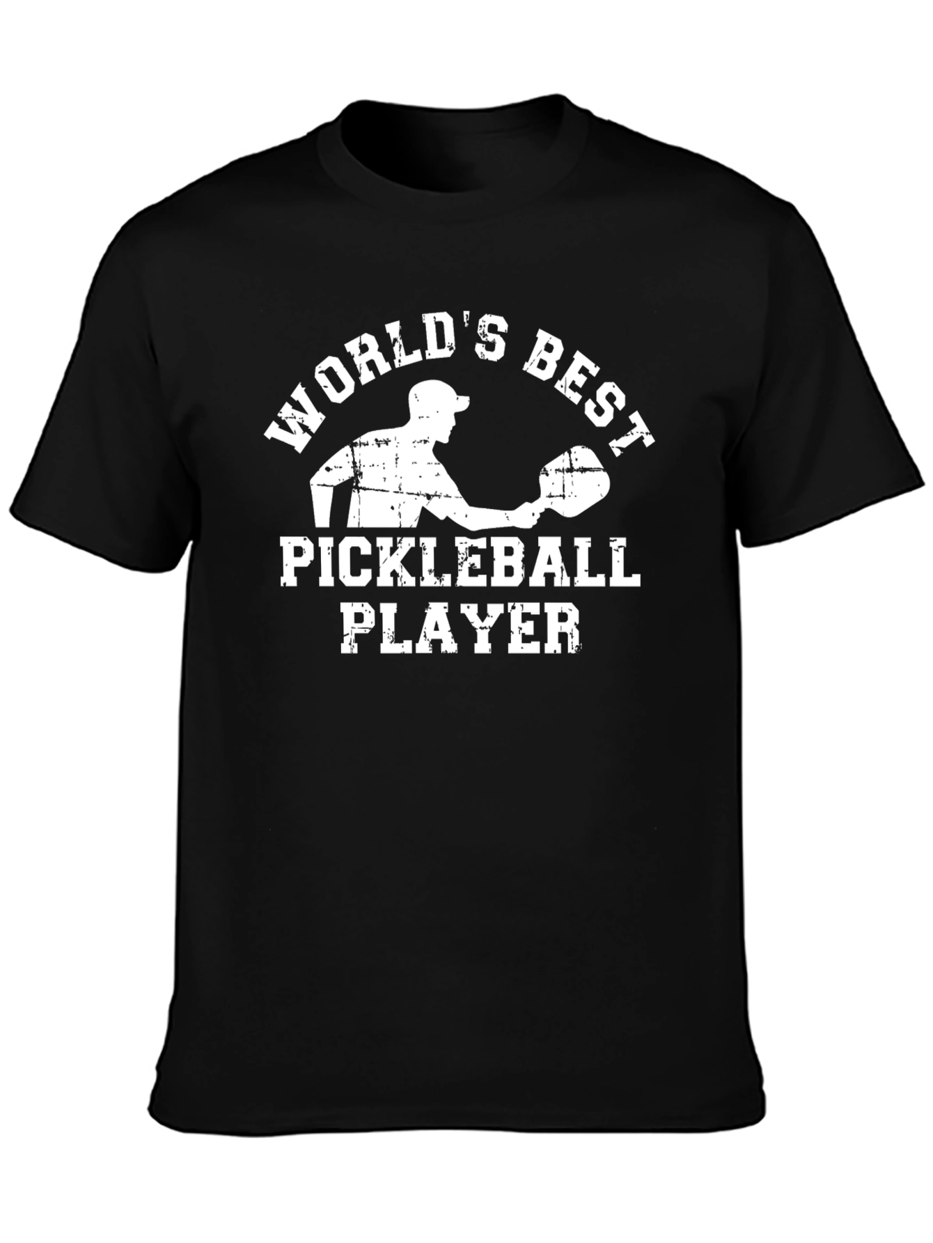 Black World's Best Pickleball Player Graphic T-Shirt view 3