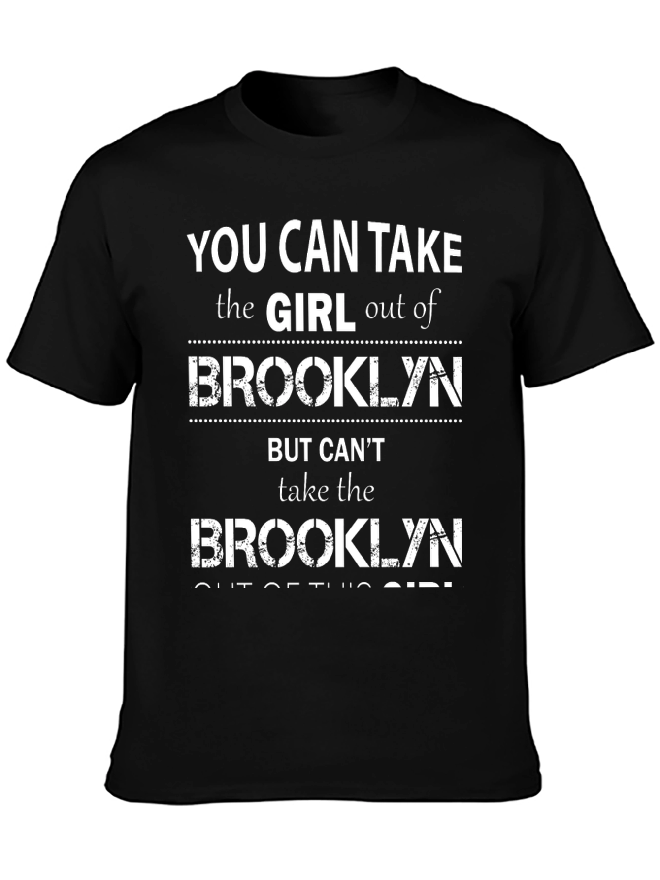 Black Brooklyn Girl Graphic T-Shirt view 3