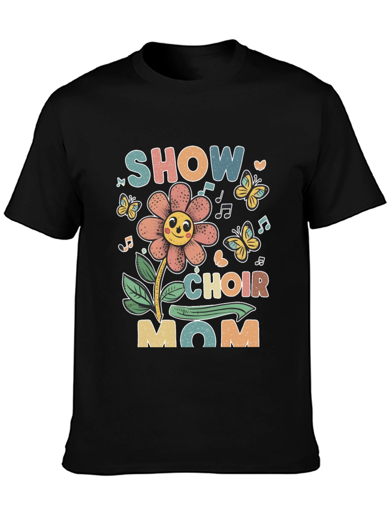 Black Show Choir Mom Graphic T-Shirt view 3