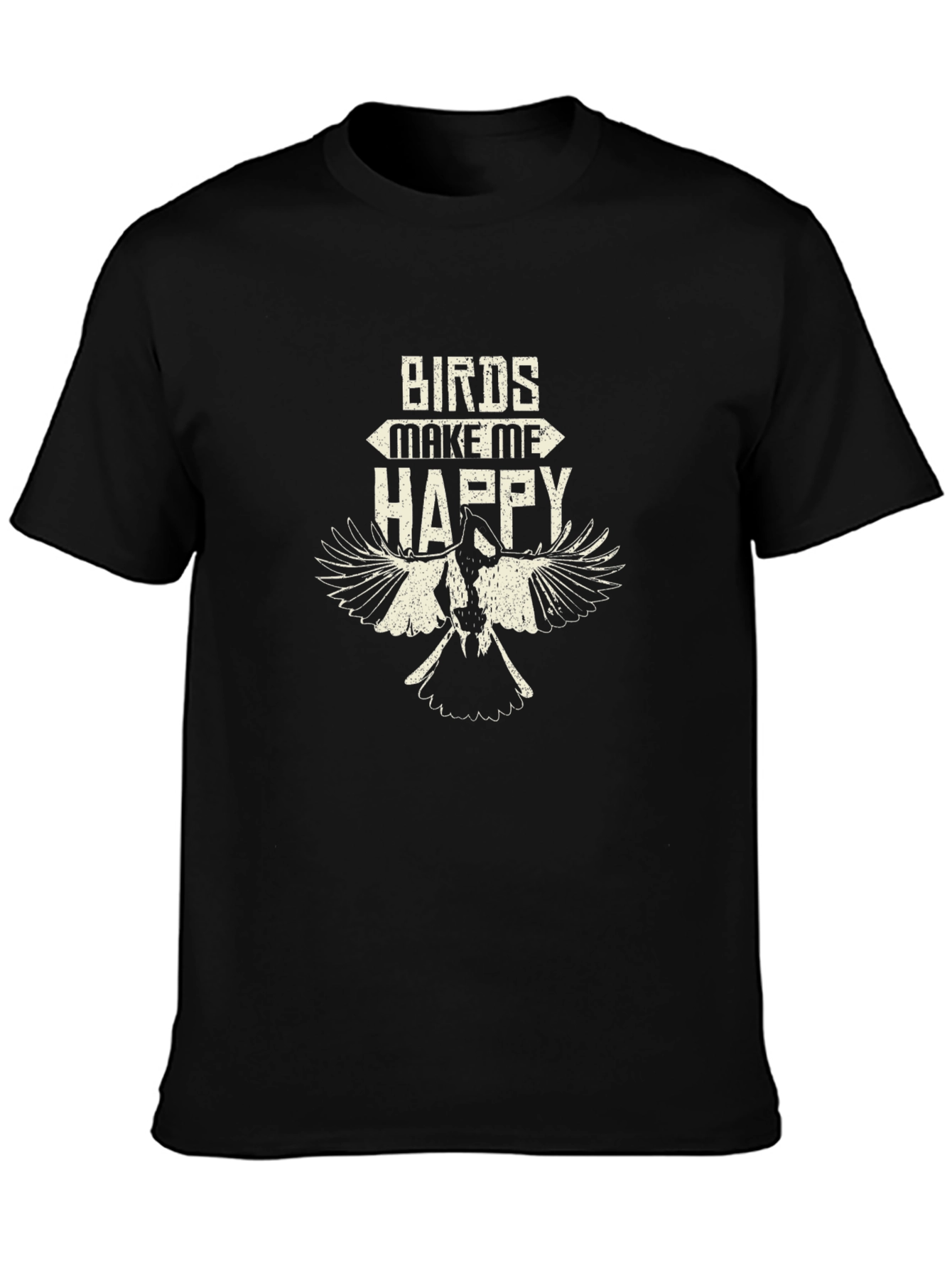 Black Birds Make Me Happy Graphic Tee view 3