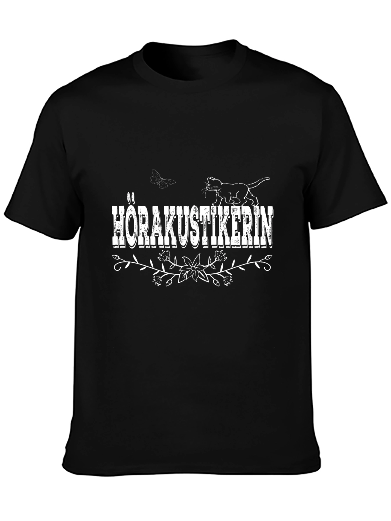 Hörakustikerin Cat Black T-Shirt - 3