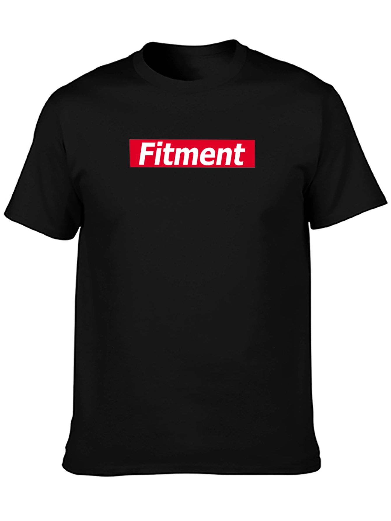 Black Fitment T-Shirt - Trendy Graphic Tee view 3
