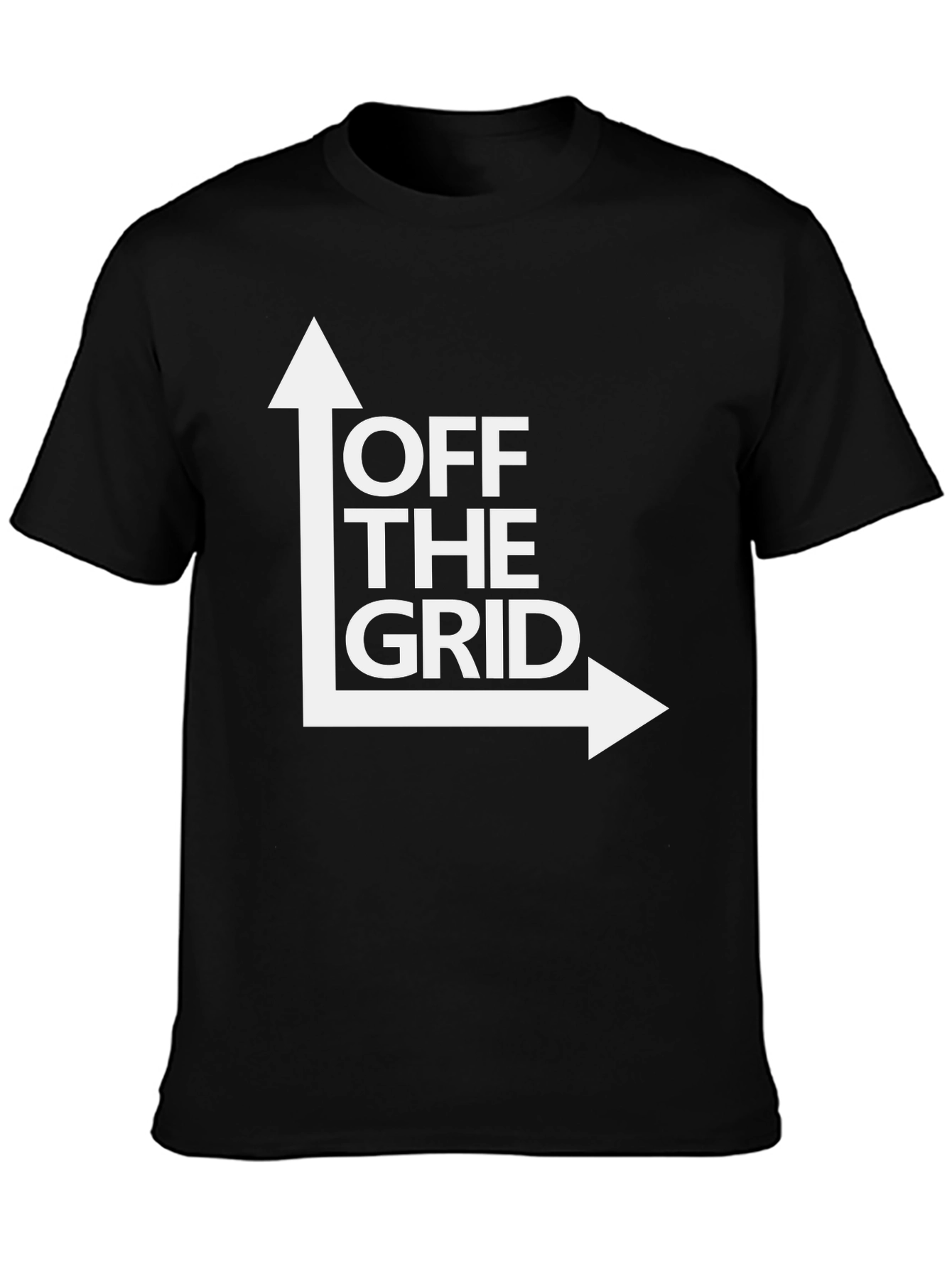 Black Off the Grid Graphic Tee - Black Cotton Shirt view 3
