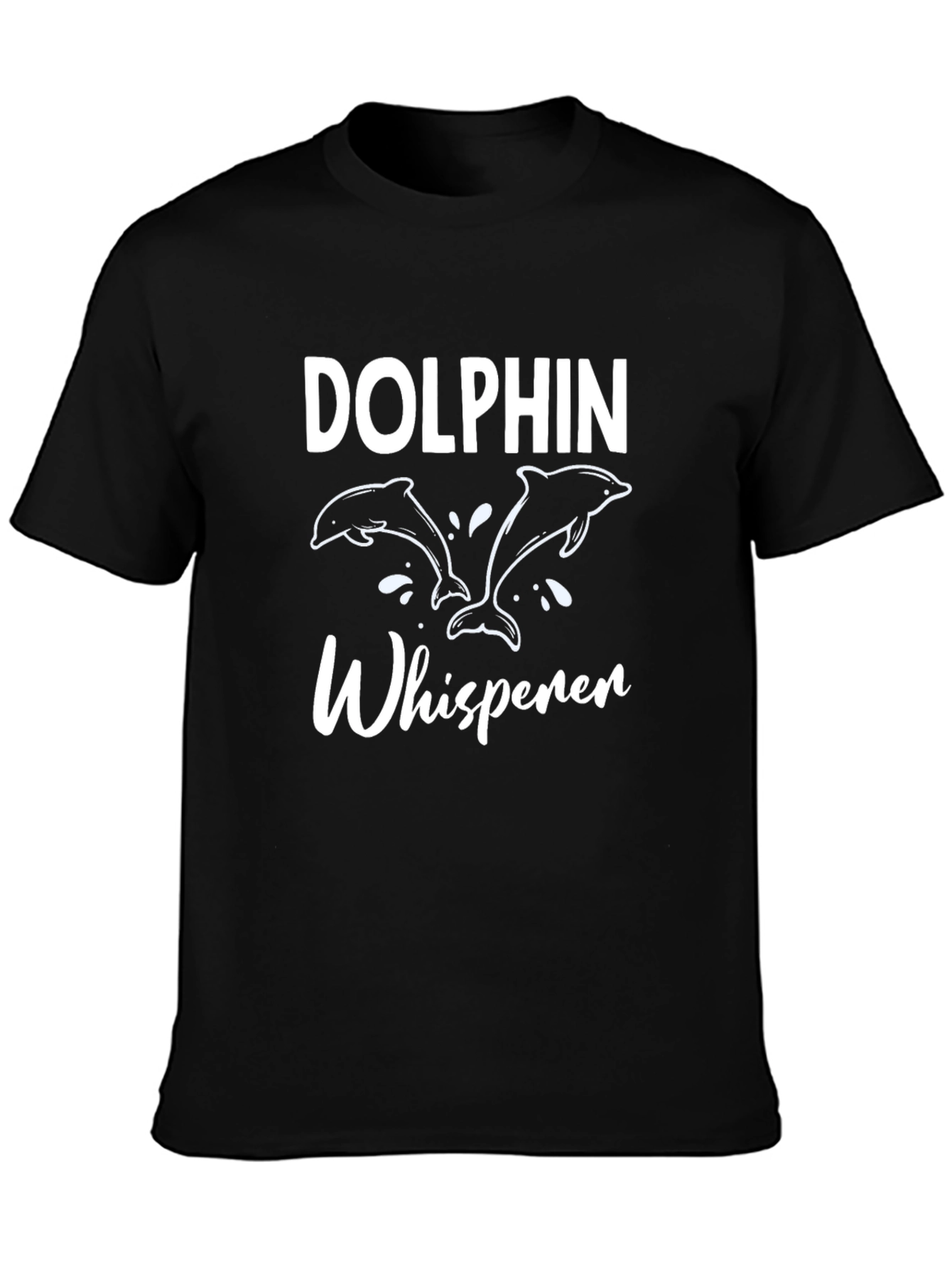 Black Dolphin Whisperer Graphic Tee view 3