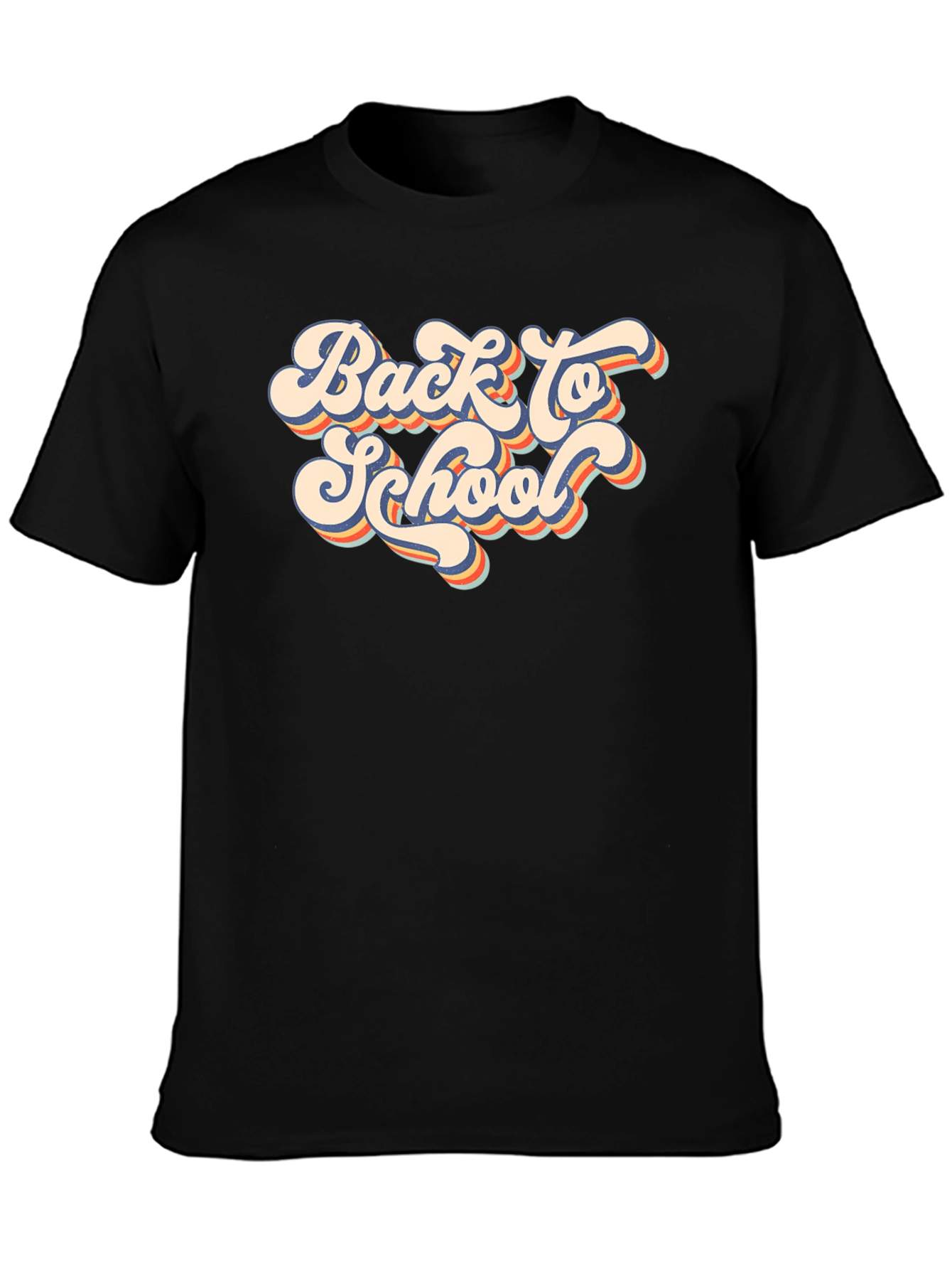 Retro Back to School Black T-Shirt - 3