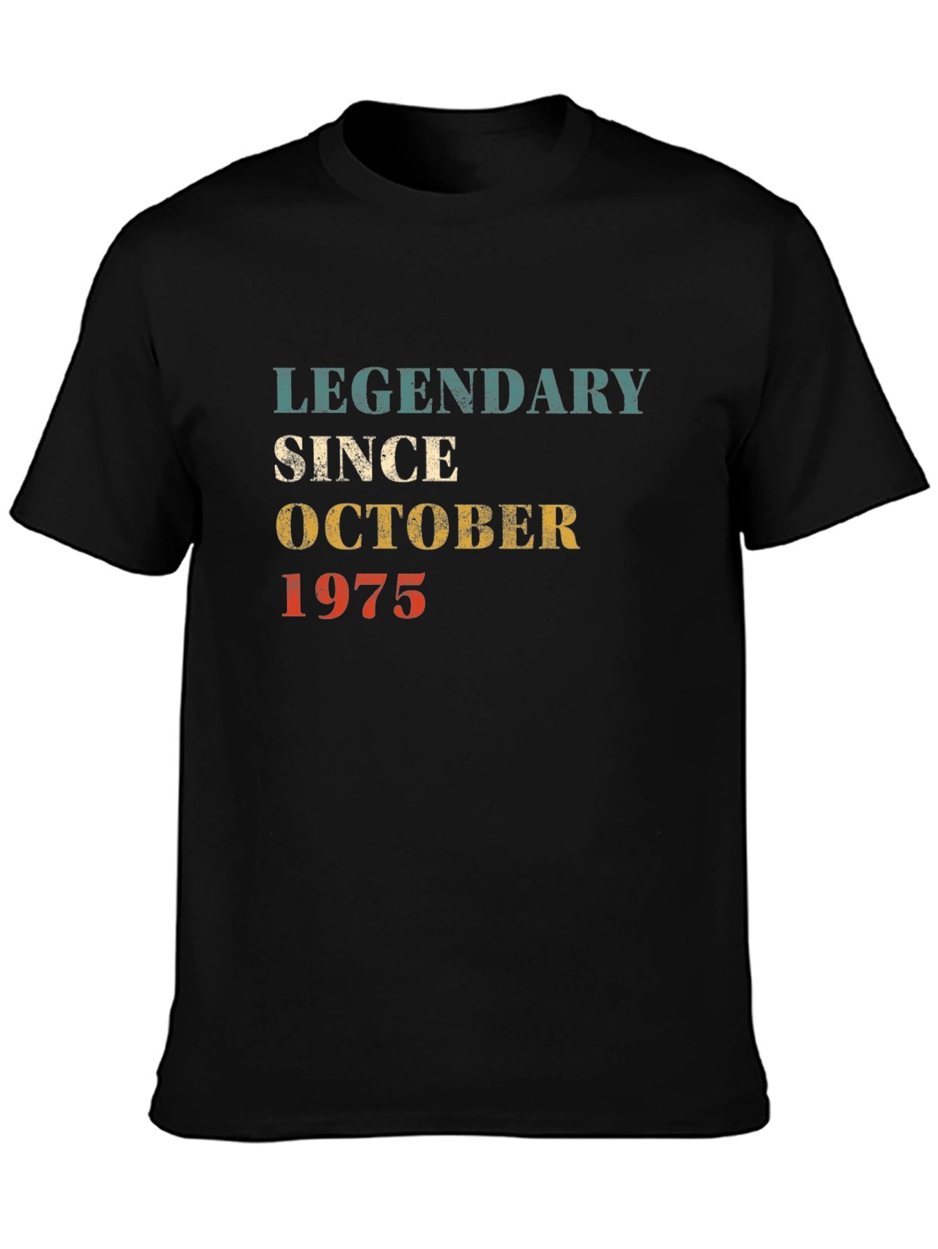 Black Legendary Since October 1975 Black T-Shirt view 3
