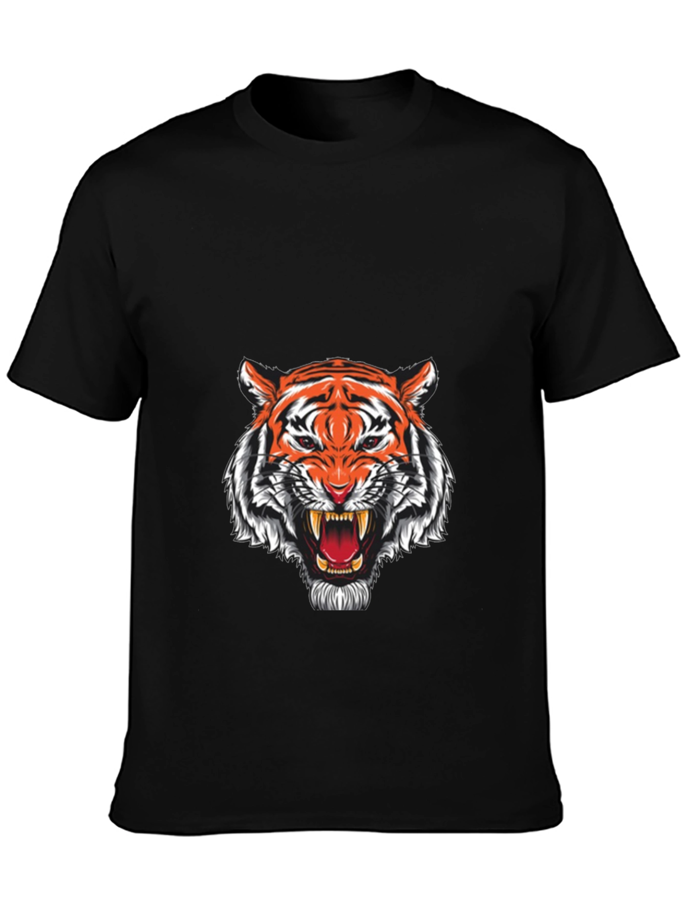 Black Black Tiger Graphic T-Shirt - Fierce Style view 3