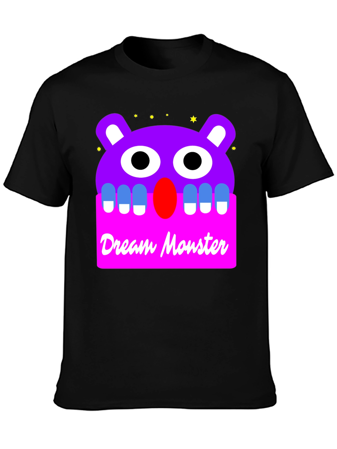 Black Dream Monster Graphic T-Shirt view 3