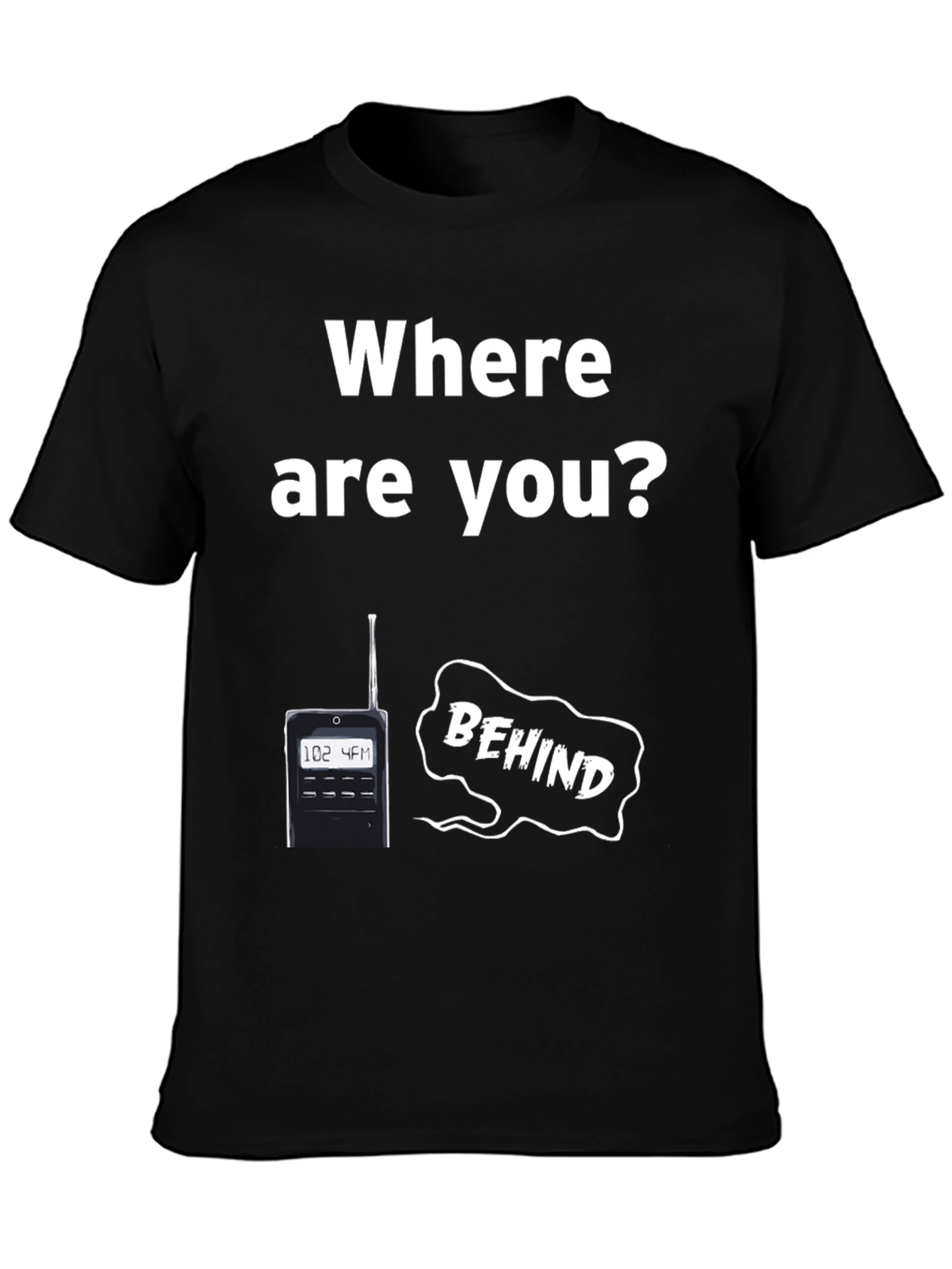 Black Where Are You? T-Shirt Paranormal Ghost Hunter Tee view 3