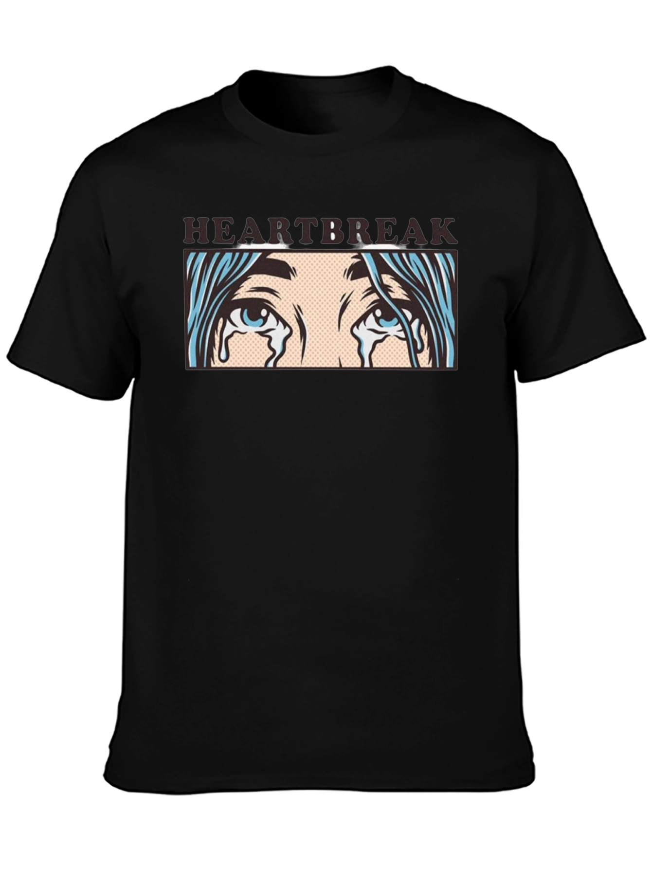 Black Heartbreak Graphic T-Shirt - Unisex Black Tee view 3