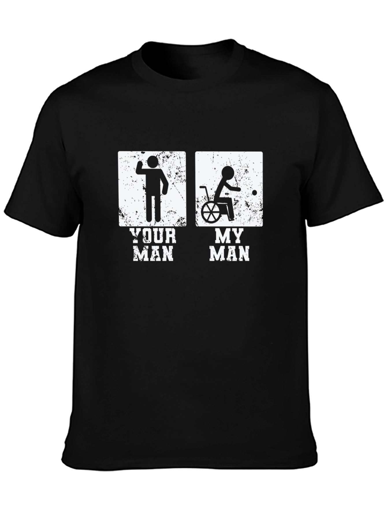 Black Your Man My Man Funny Graphic T-Shirt view 3