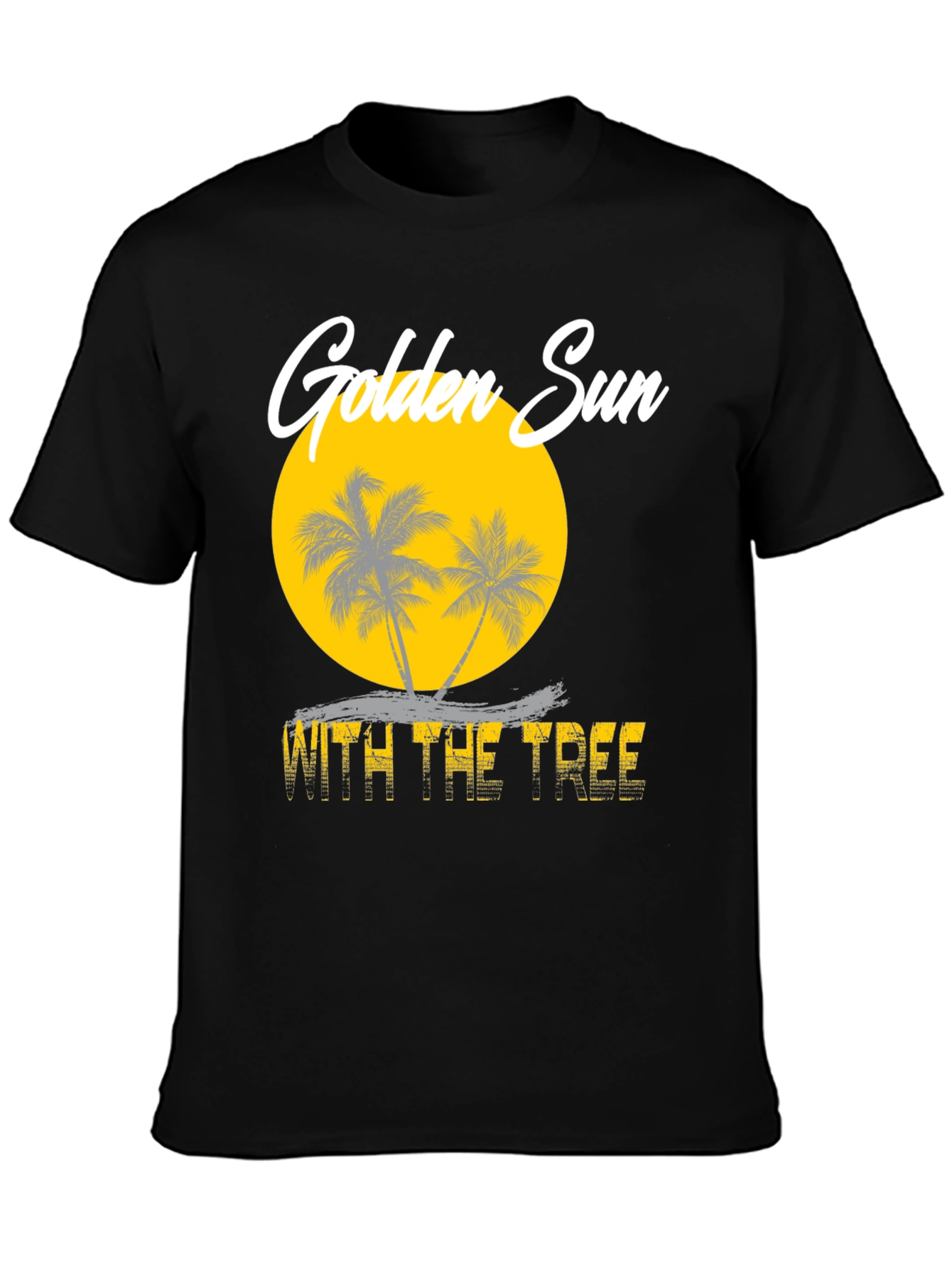 Golden Sun With The Tree Graphic Tee - 3