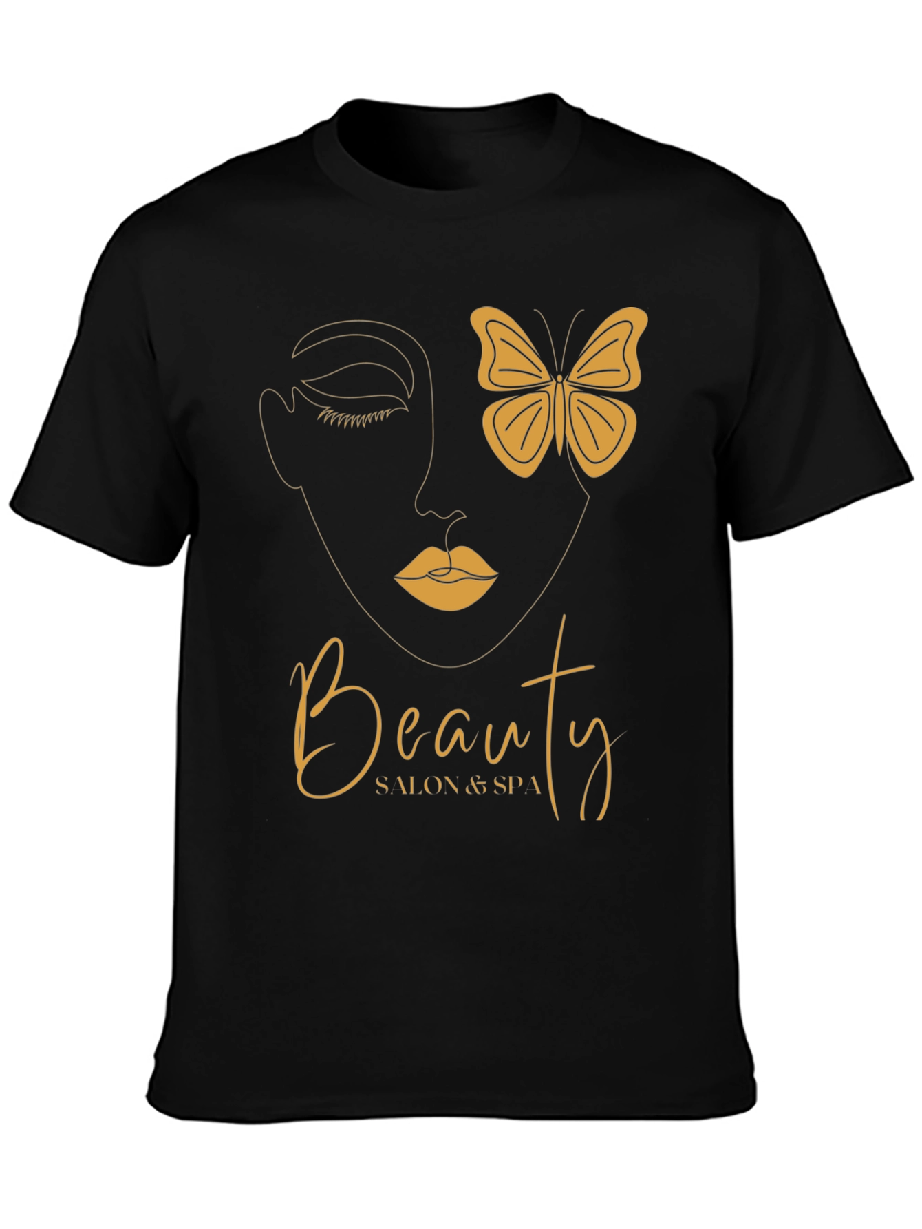 Black Beauty Salon & Spa T-Shirt - Stylish Unisex Tee view 3
