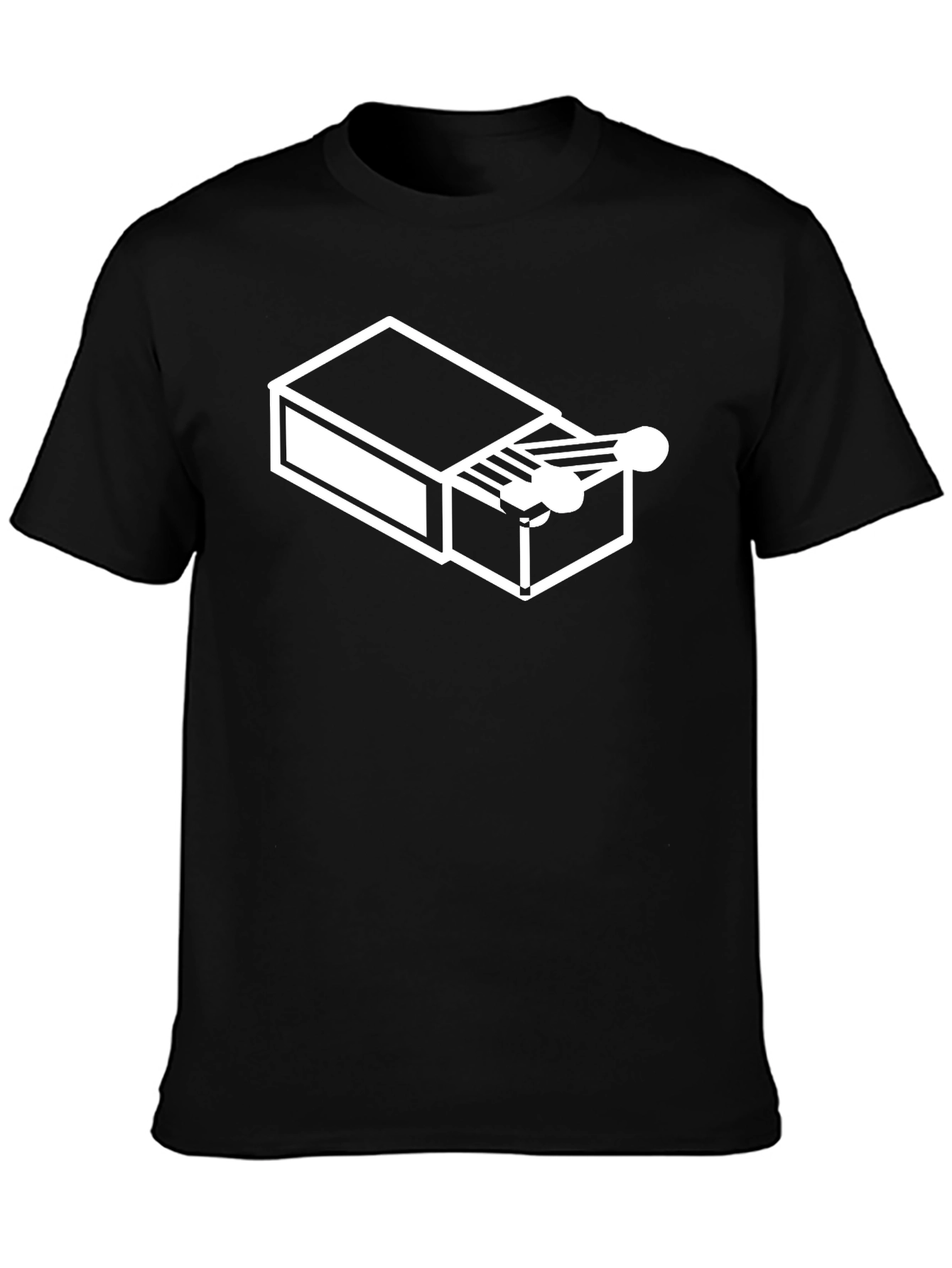 Black Matchbox Graphic Tee - Cool & Unique Design view 3