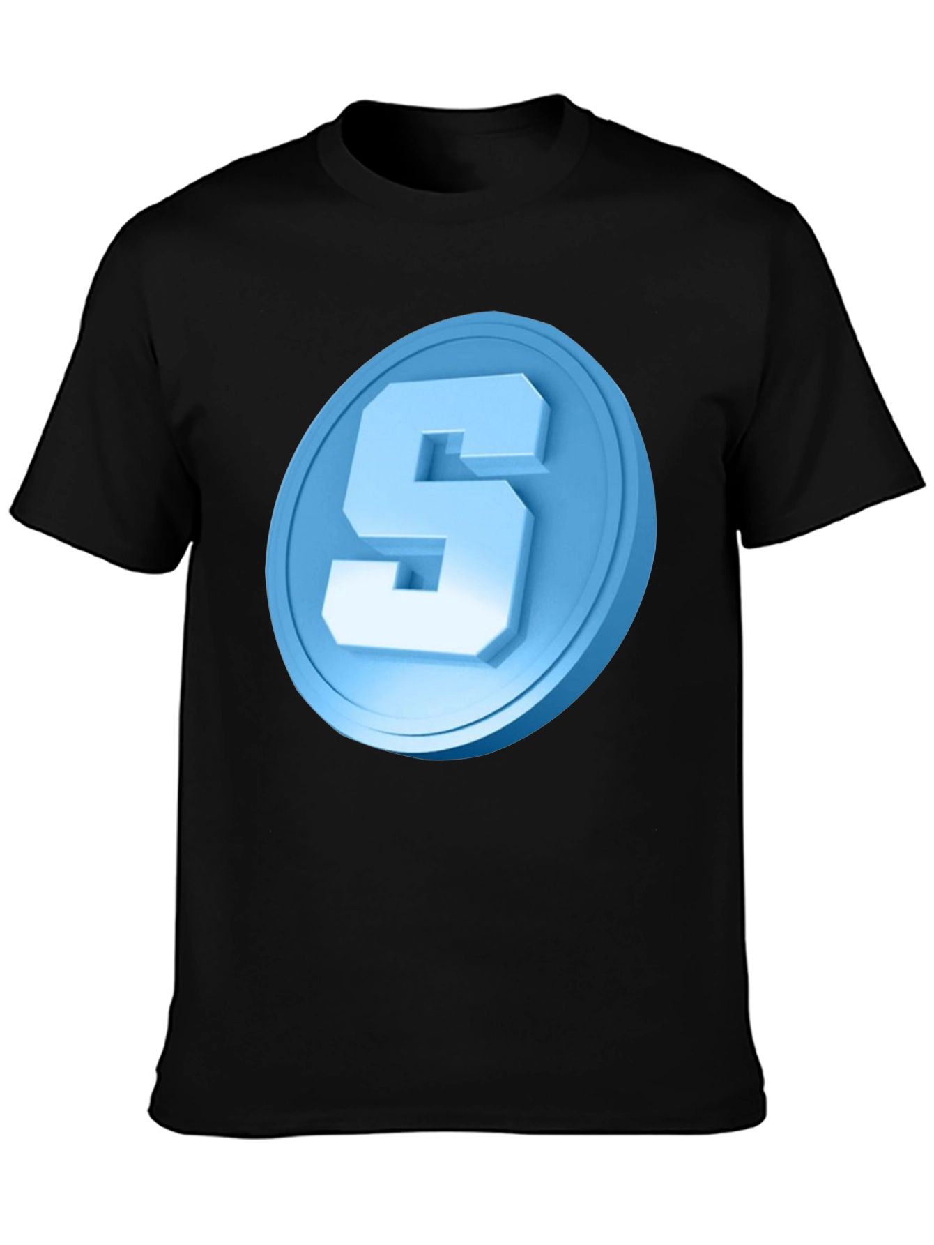 Black Number 5 Graphic Tee - Casual Comfort view 3