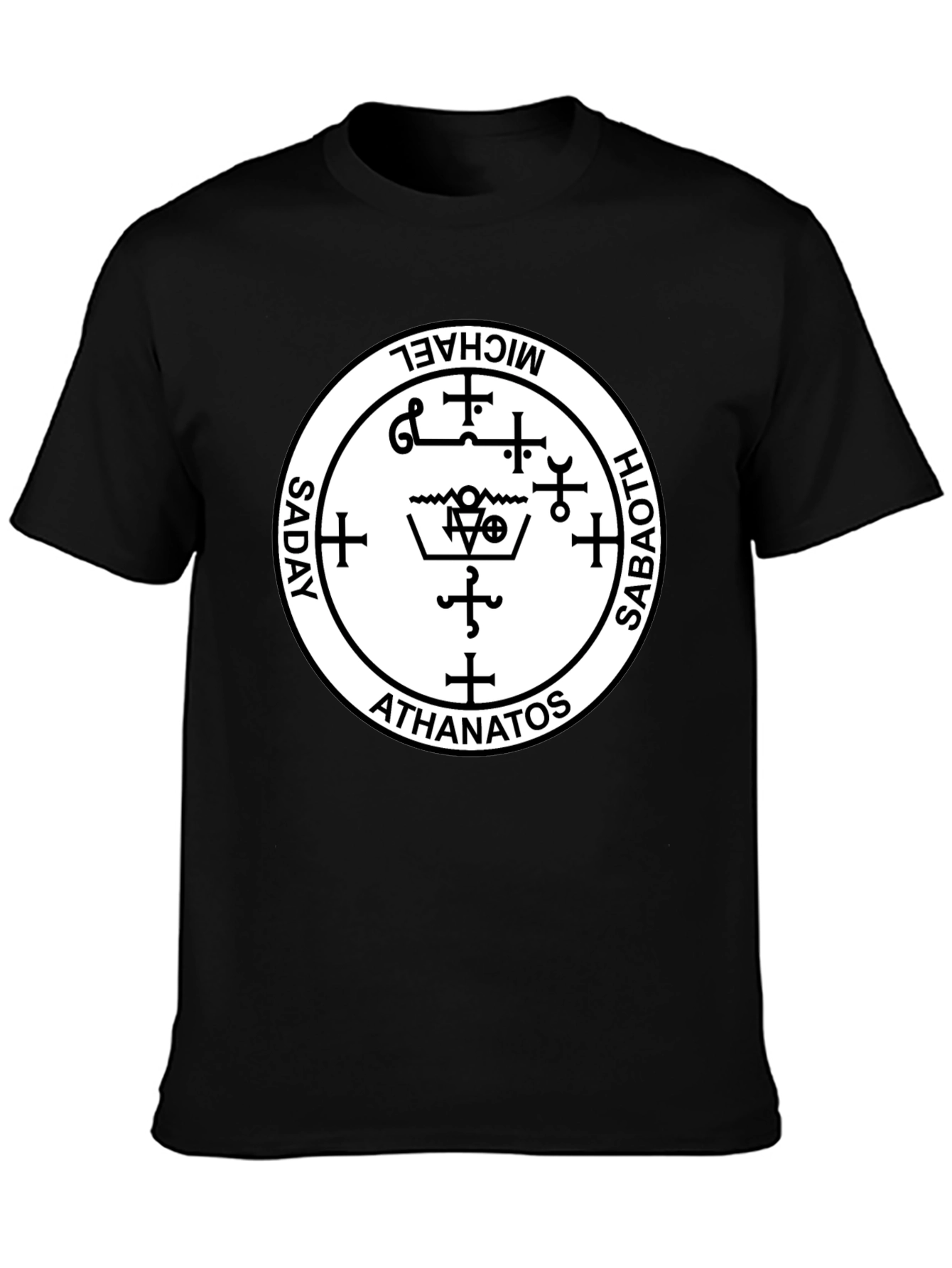 Occult Sigil T-Shirt - Michael, Saboath, Athanatos, Saday - 3