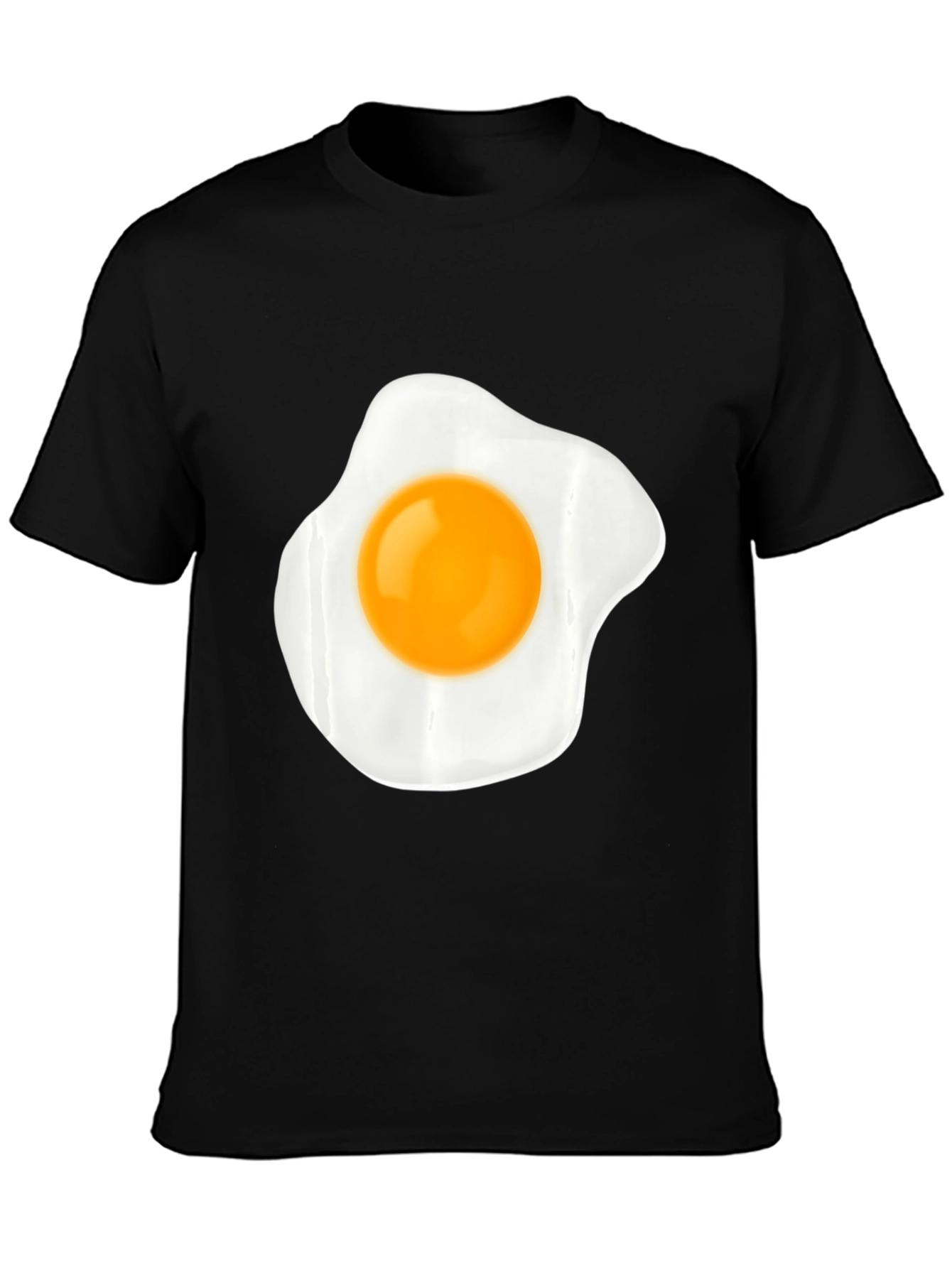 Black Fried Egg Graphic Tee - Unisex Casual Style view 3