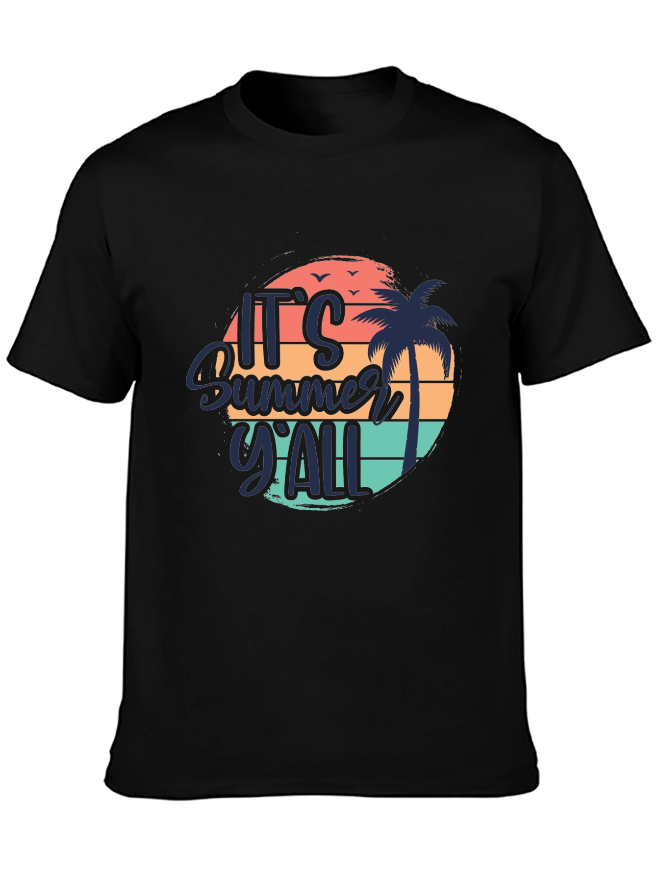 Black It's Summer Y'All Black Graphic Tee view 3