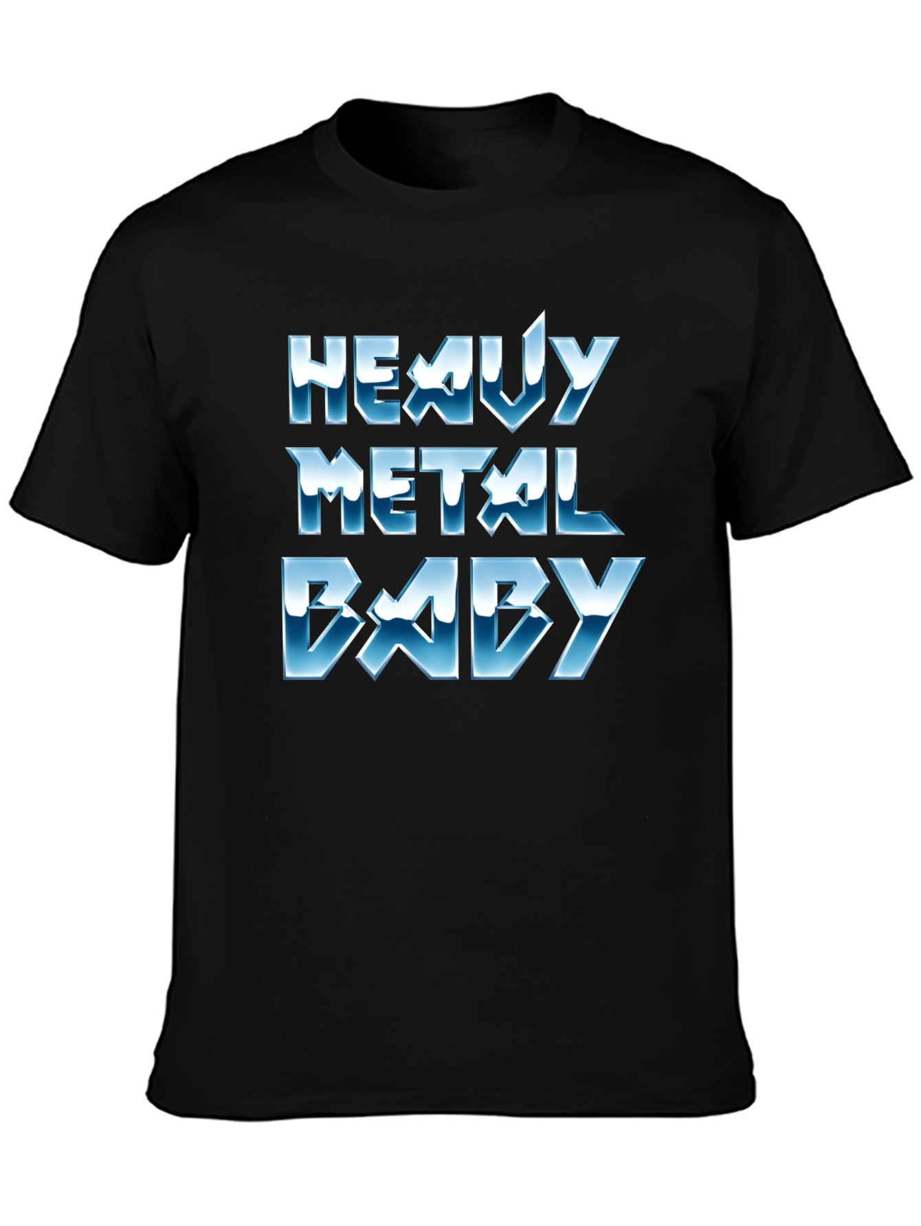 Black Heavy Metal Baby Black T-Shirt view 3