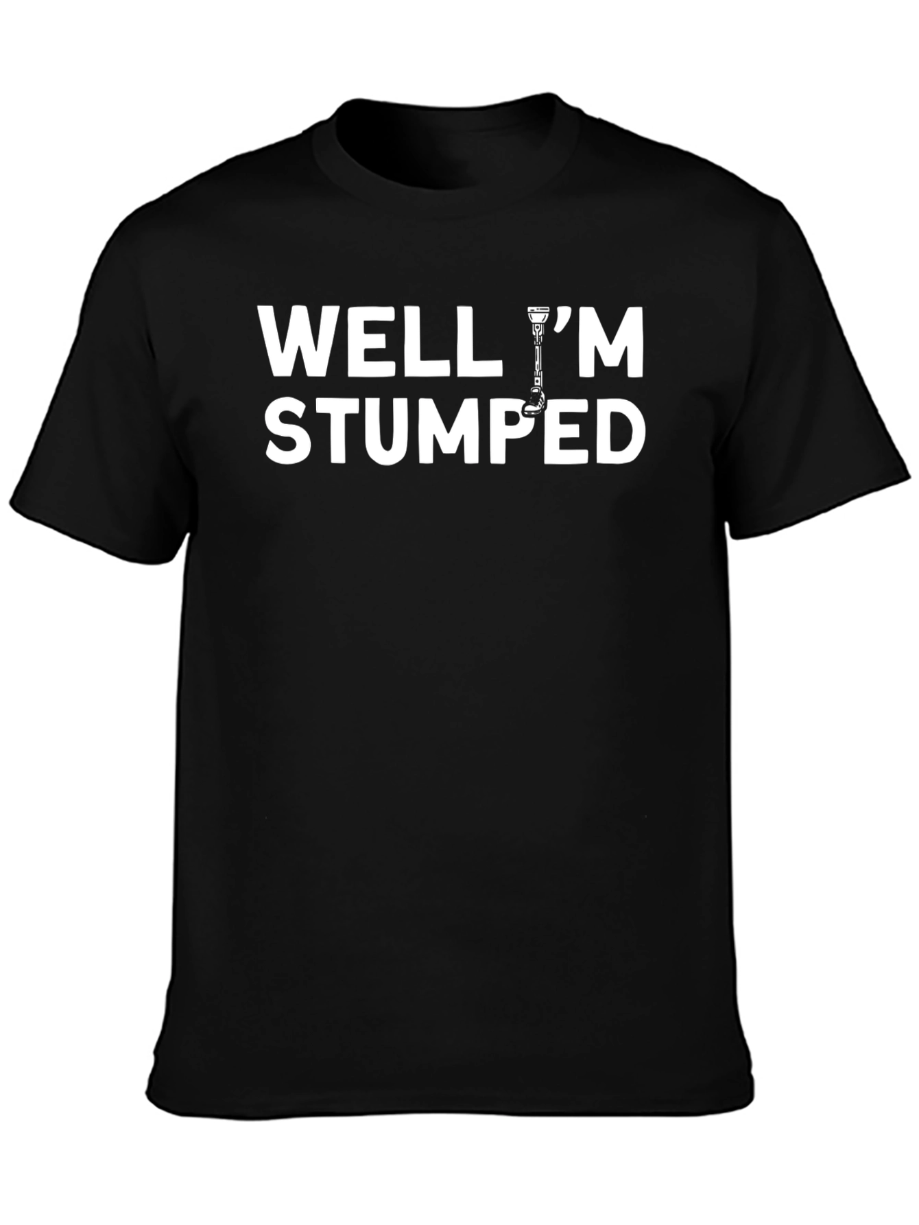 Black Well I'm Stumped Graphic Tee view 3