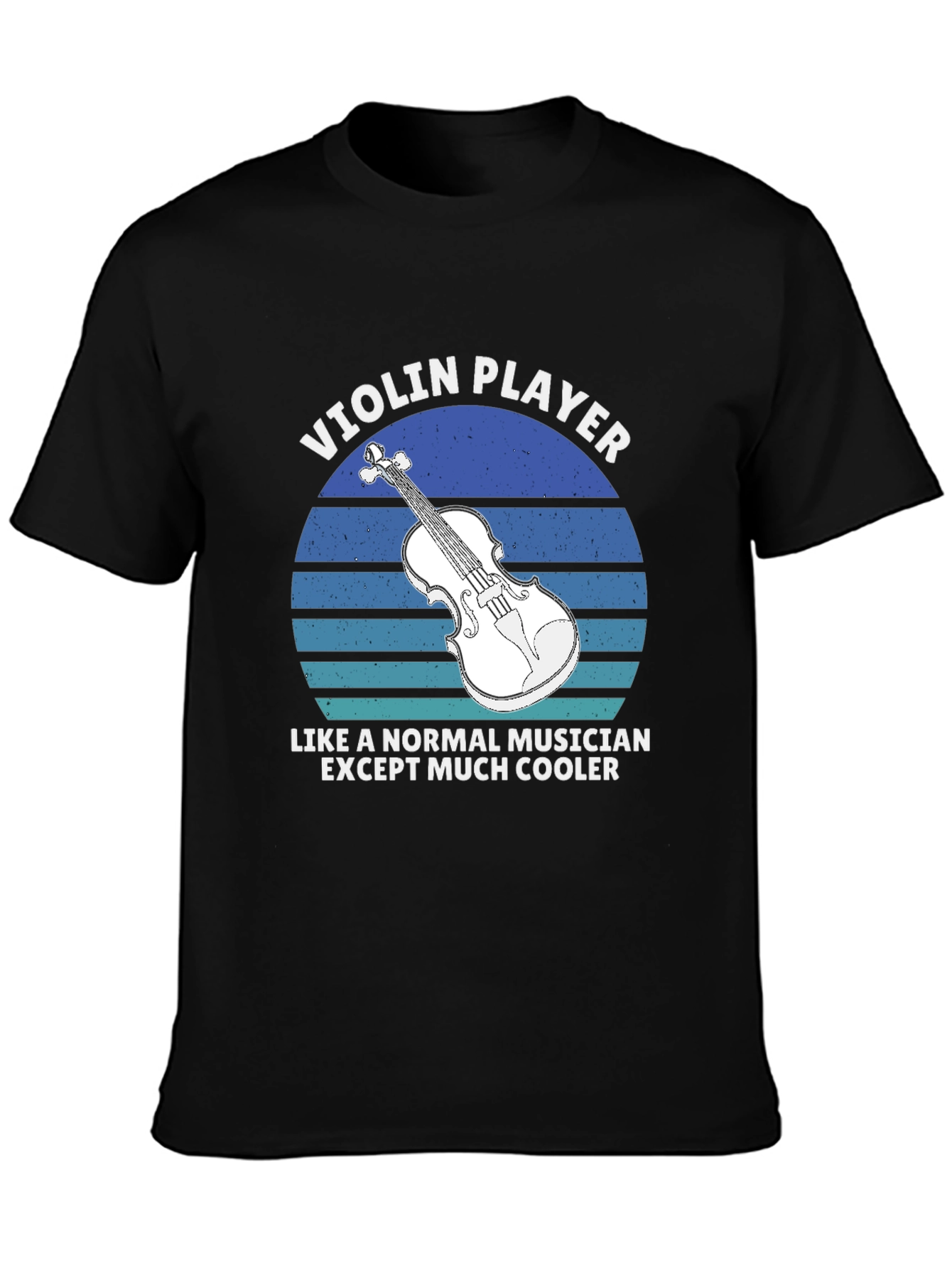 Black Violin Player T-Shirt - Cool Musician Graphic Tee view 3