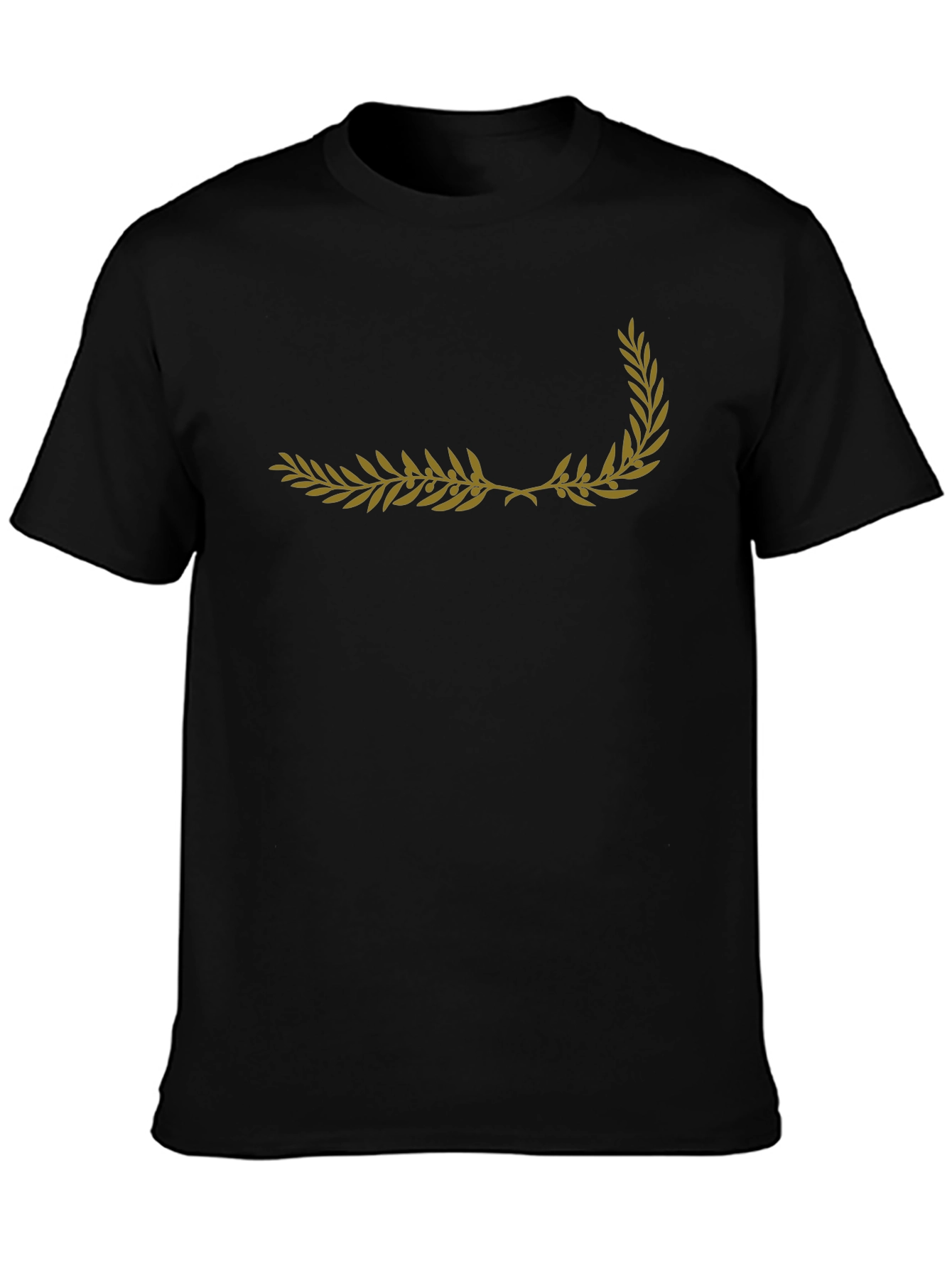 Black Olive Branch Graphic Black T-Shirt view 3