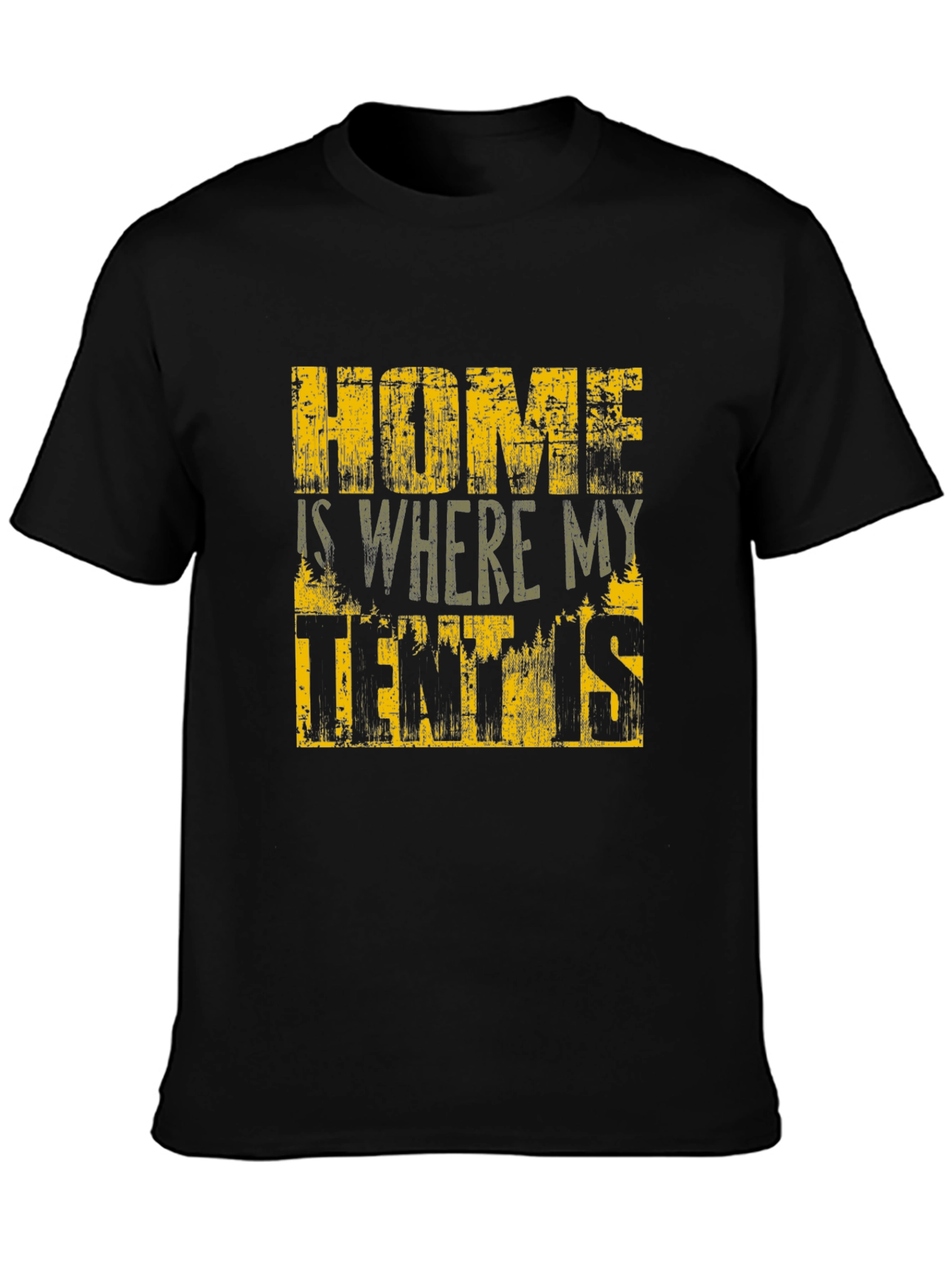 Home is Where My Tent Is T-Shirt - Camping Adventure Tee - 3