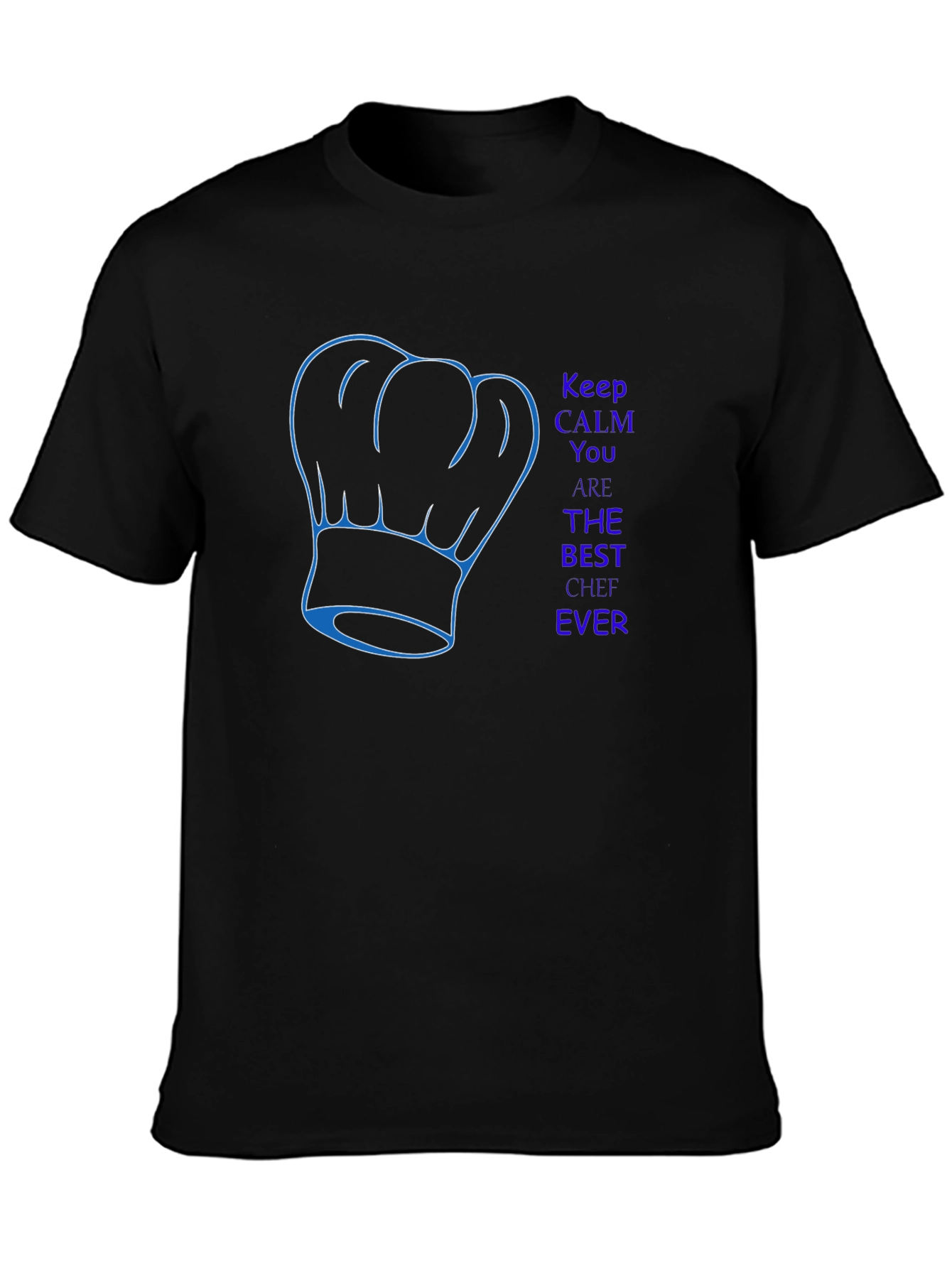 Black Best Chef Ever T-Shirt - Keep Calm view 3