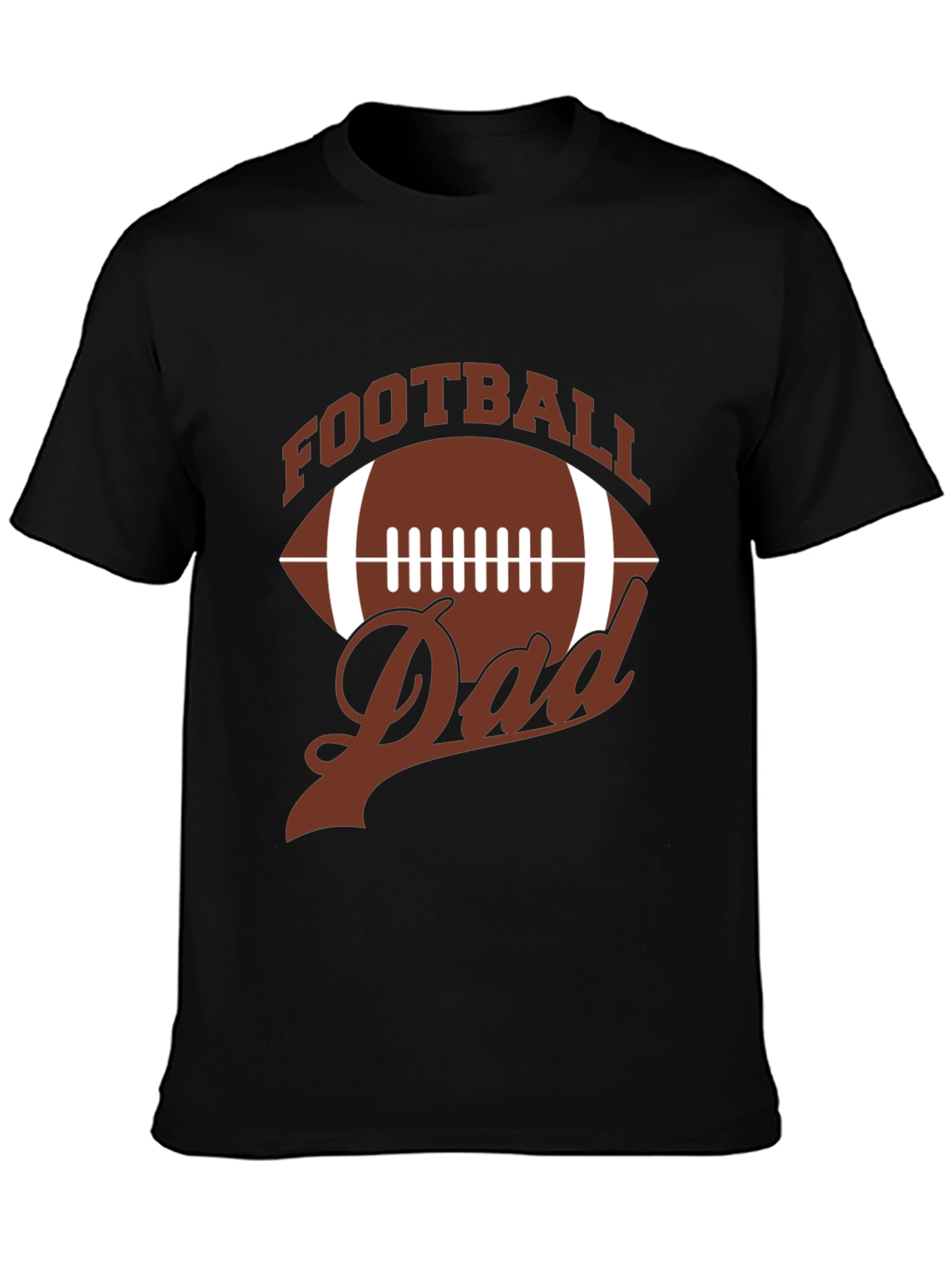 Black Football Dad T-Shirt - Perfect for Game Day view 3
