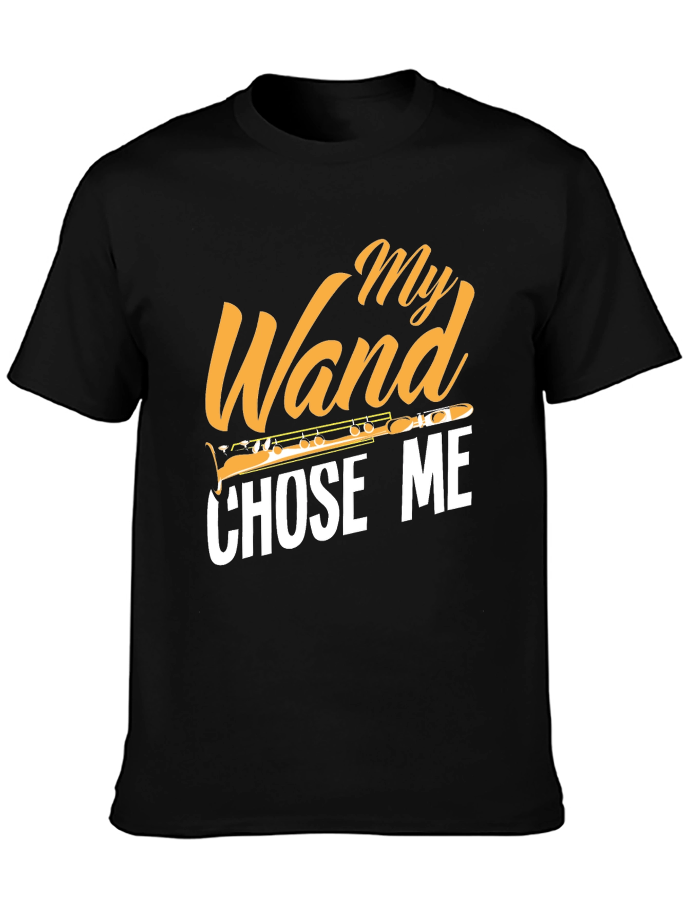 Black Musical 'My Wand Chose Me' Graphic T-Shirt view 3
