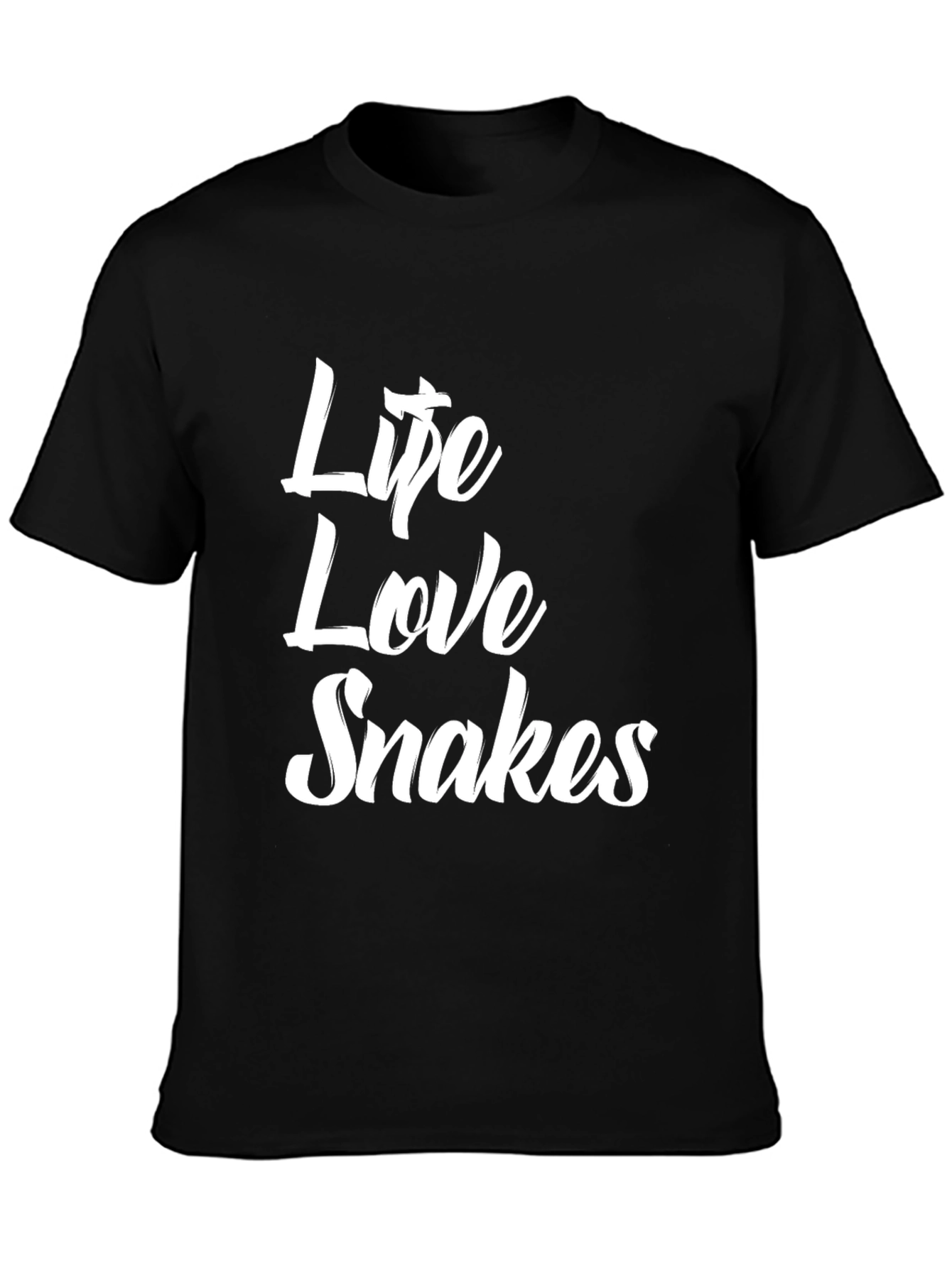 Black Life Love Snakes Graphic T-Shirt view 3