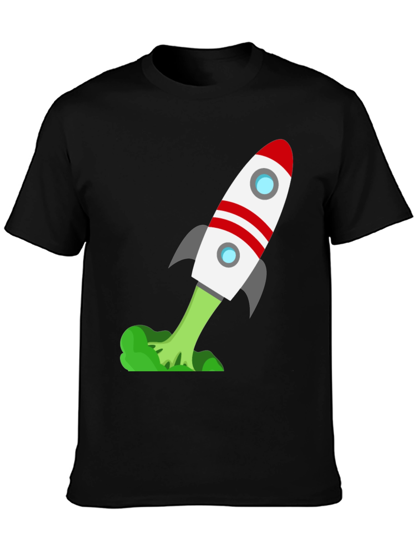 Black Rocket T-Shirt - Blast Off in Style! view 3
