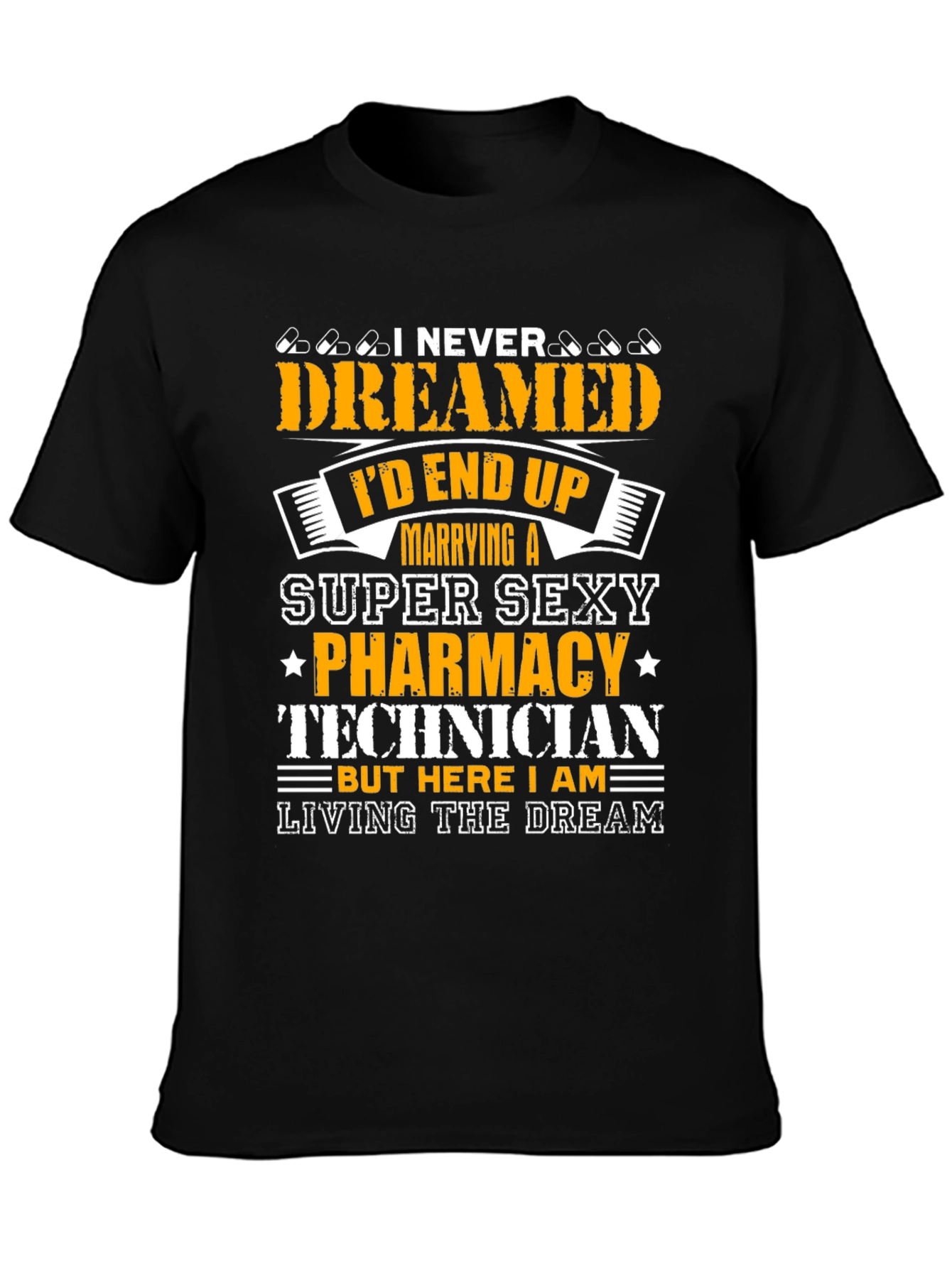 Black Funny Pharmacy Technician T-Shirt Gift view 3