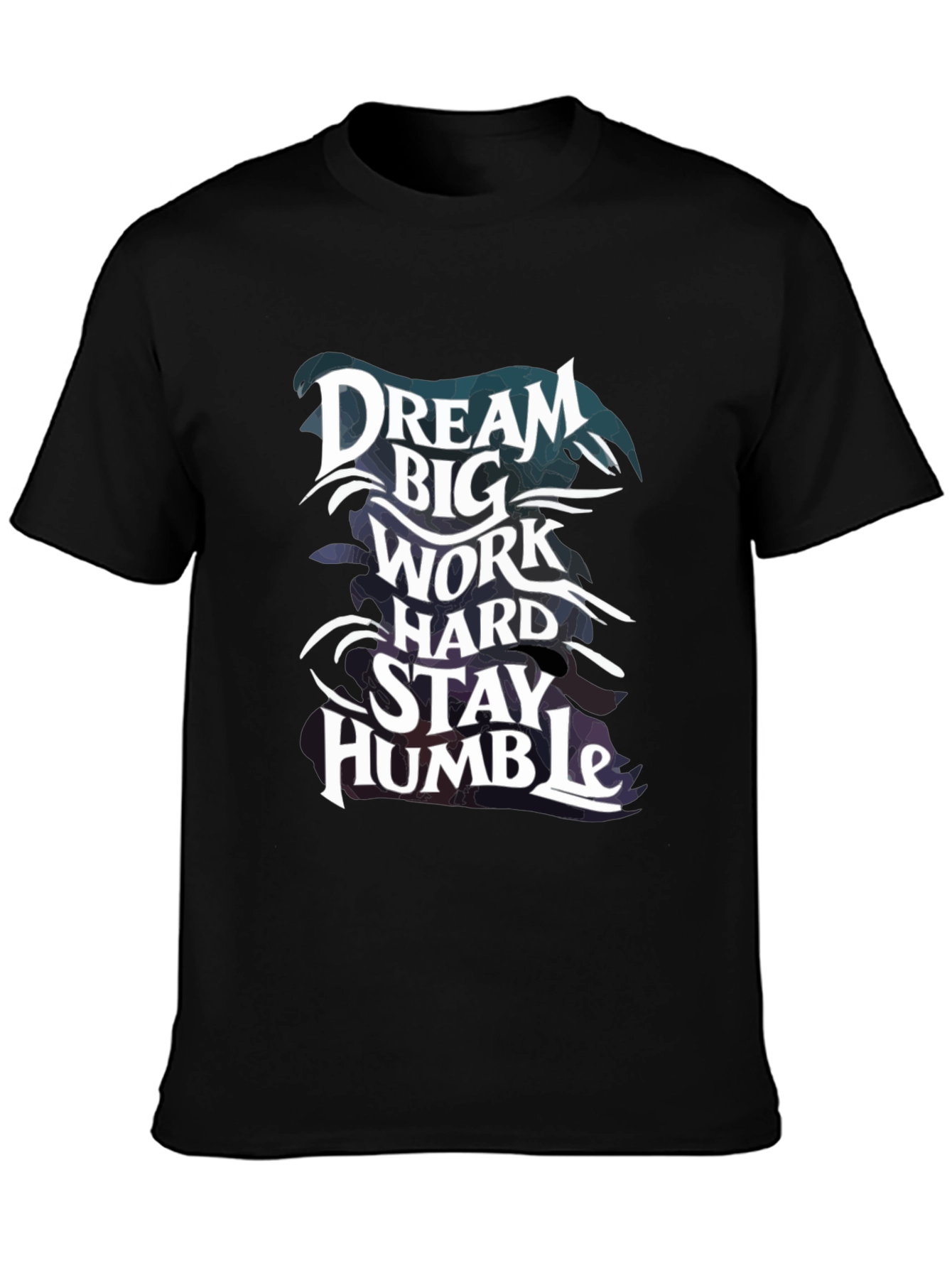 Black Dream Big Graphic Tee - Black view 3