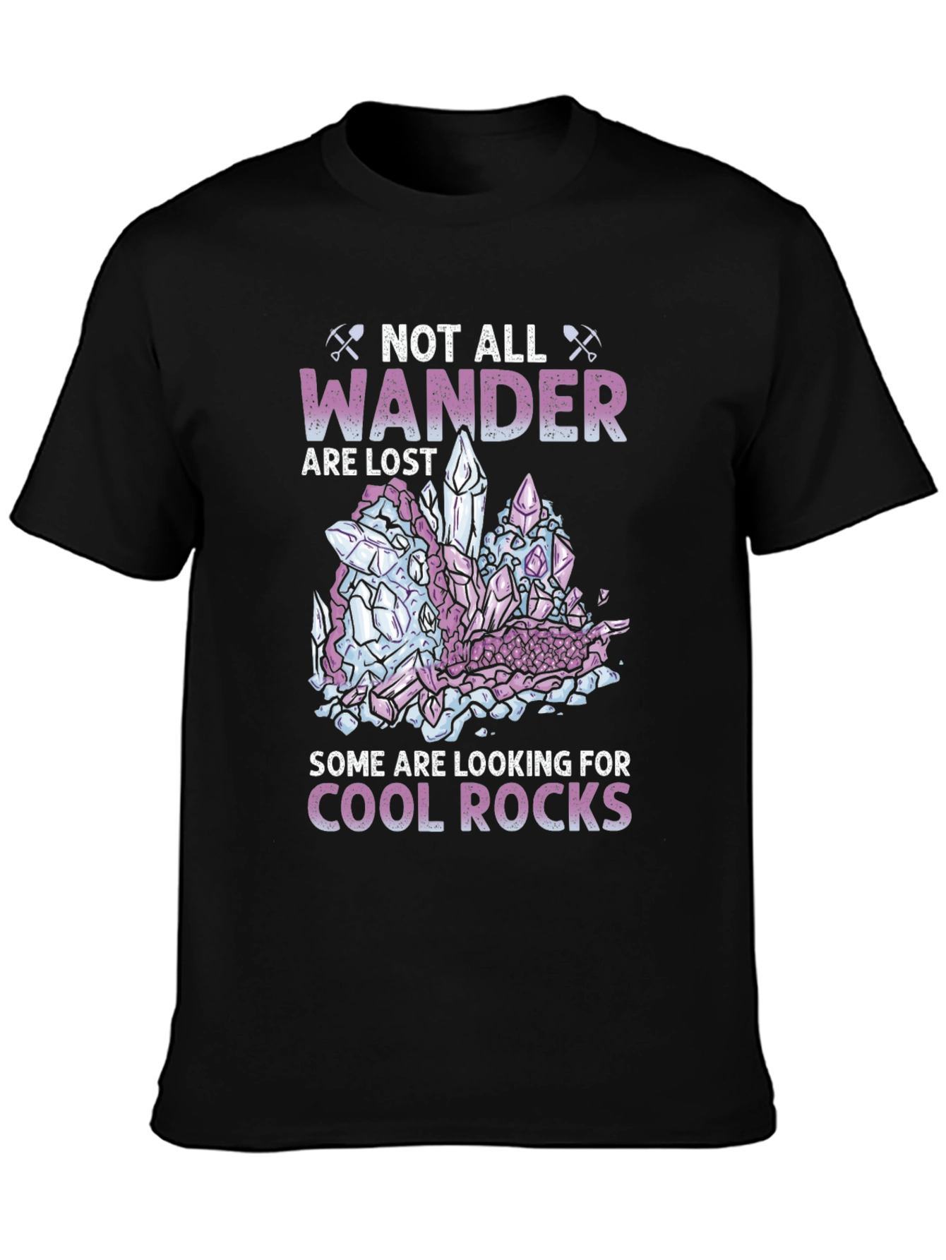 Black Cool Rocks Wanderer T-Shirt view 3