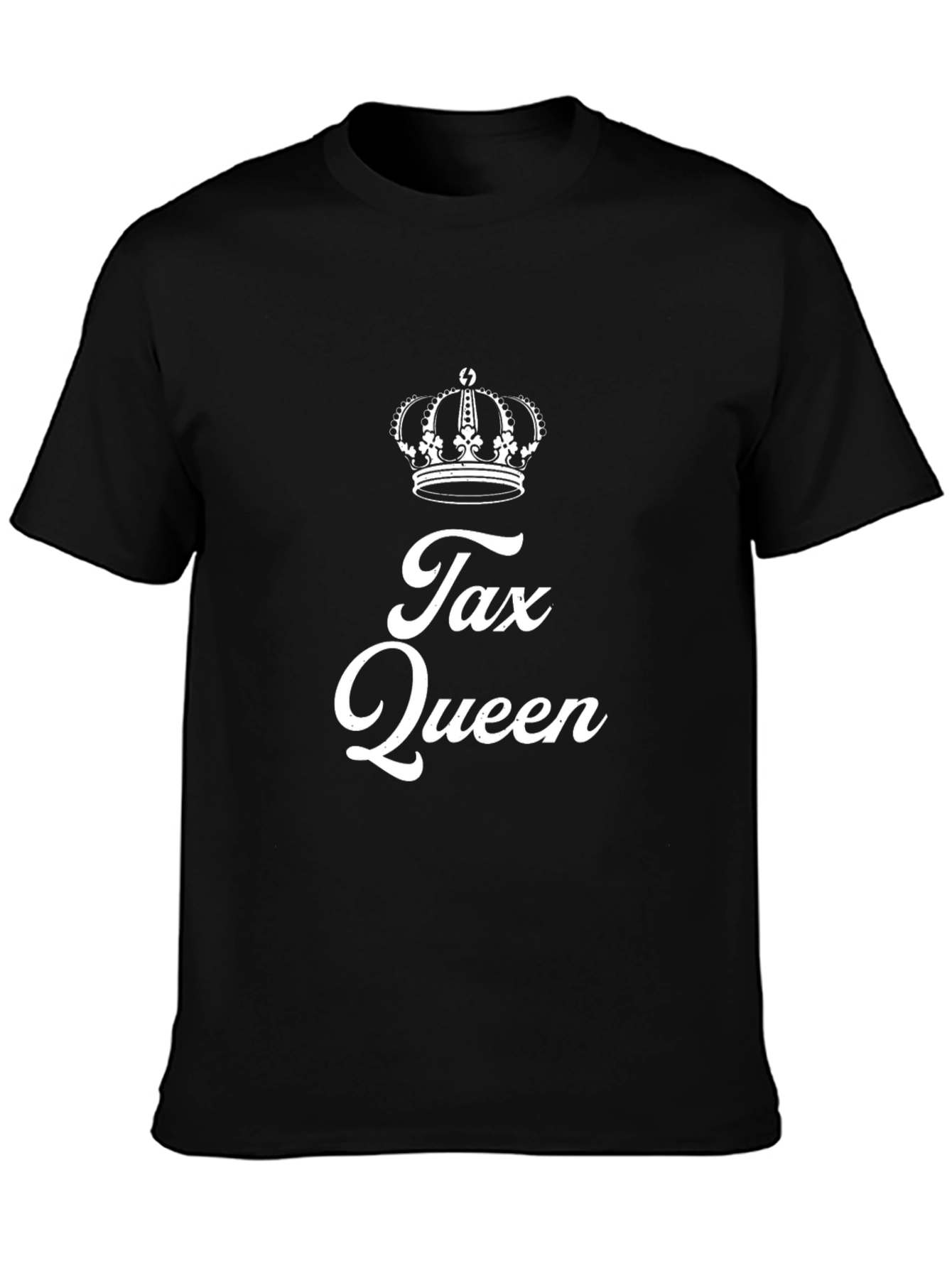 Black Tax Queen Graphic Tee - Black Short Sleeve T-Shirt view 3