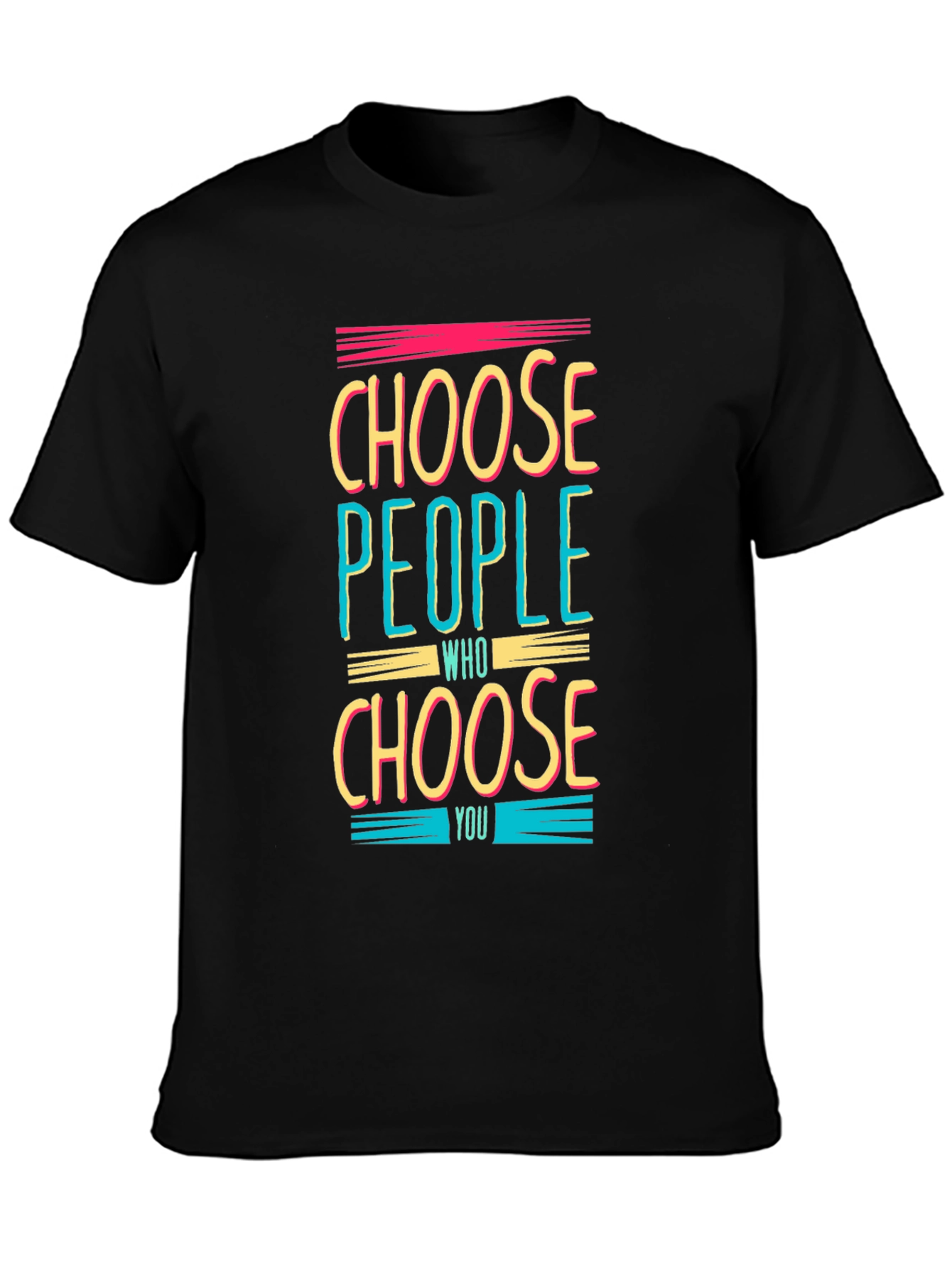 Black Choose People Graphic T-Shirt view 3