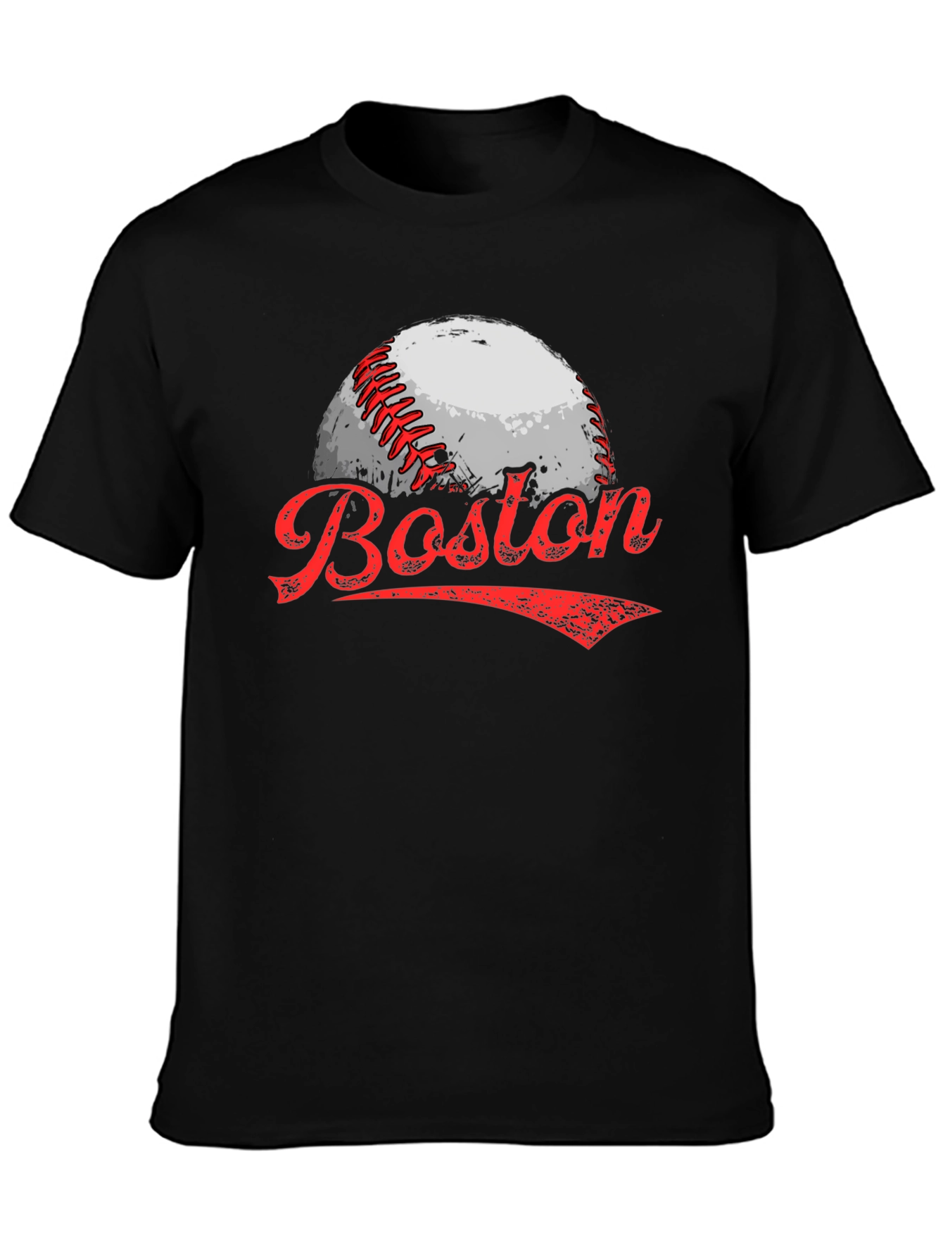 Black Boston Baseball Graphic Tee view 3