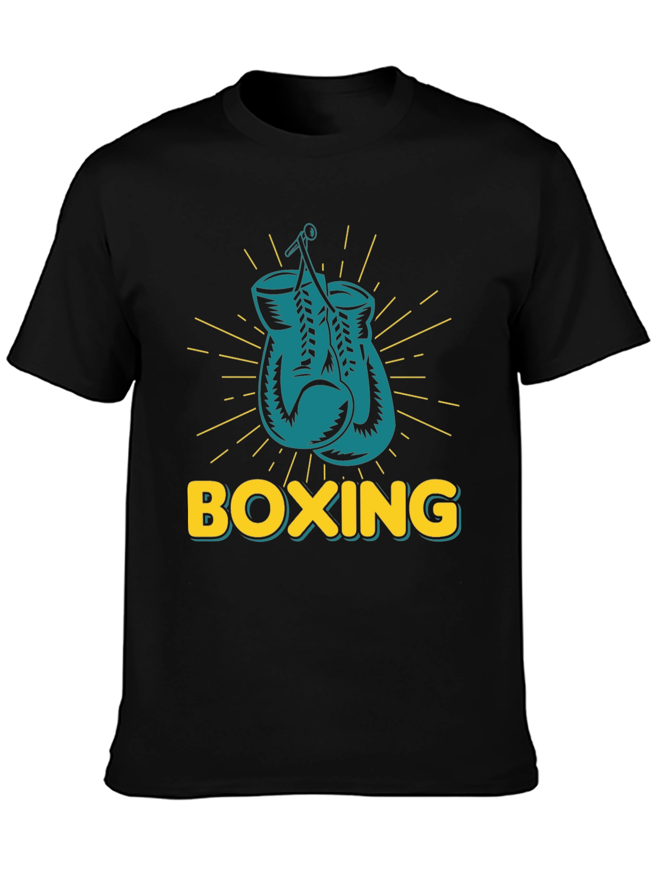 Black Boxing Gloves Graphic Tee - Punch Out Style! view 3
