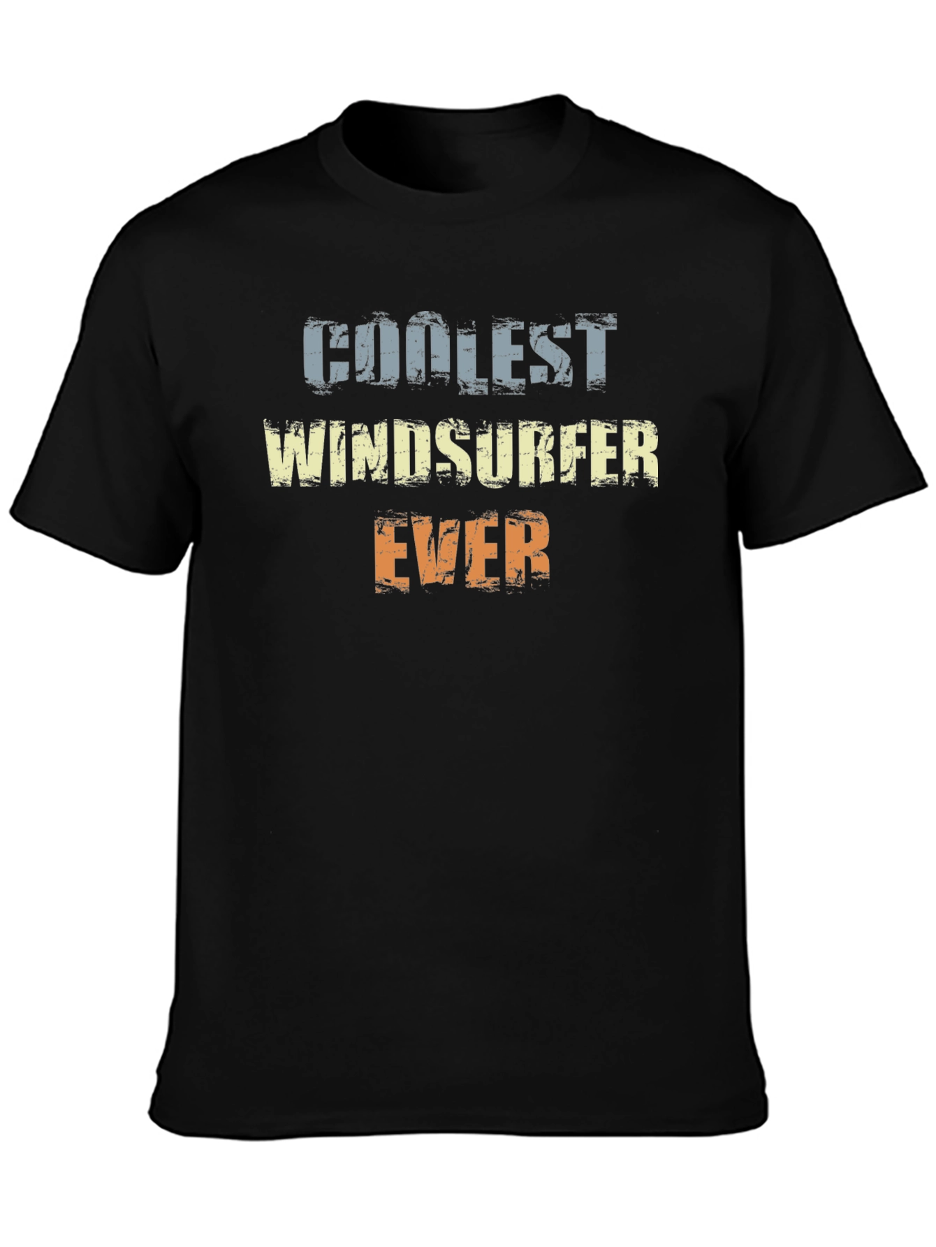 Black Coolest Windsurfer Ever T-Shirt view 3