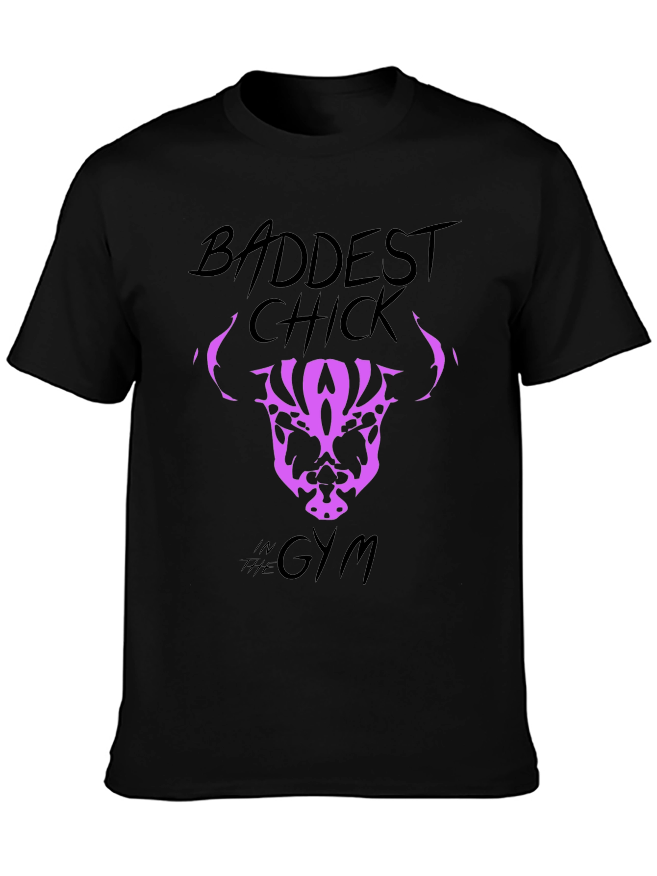 Baddest Chick in the Gym Graphic T-Shirt - 3