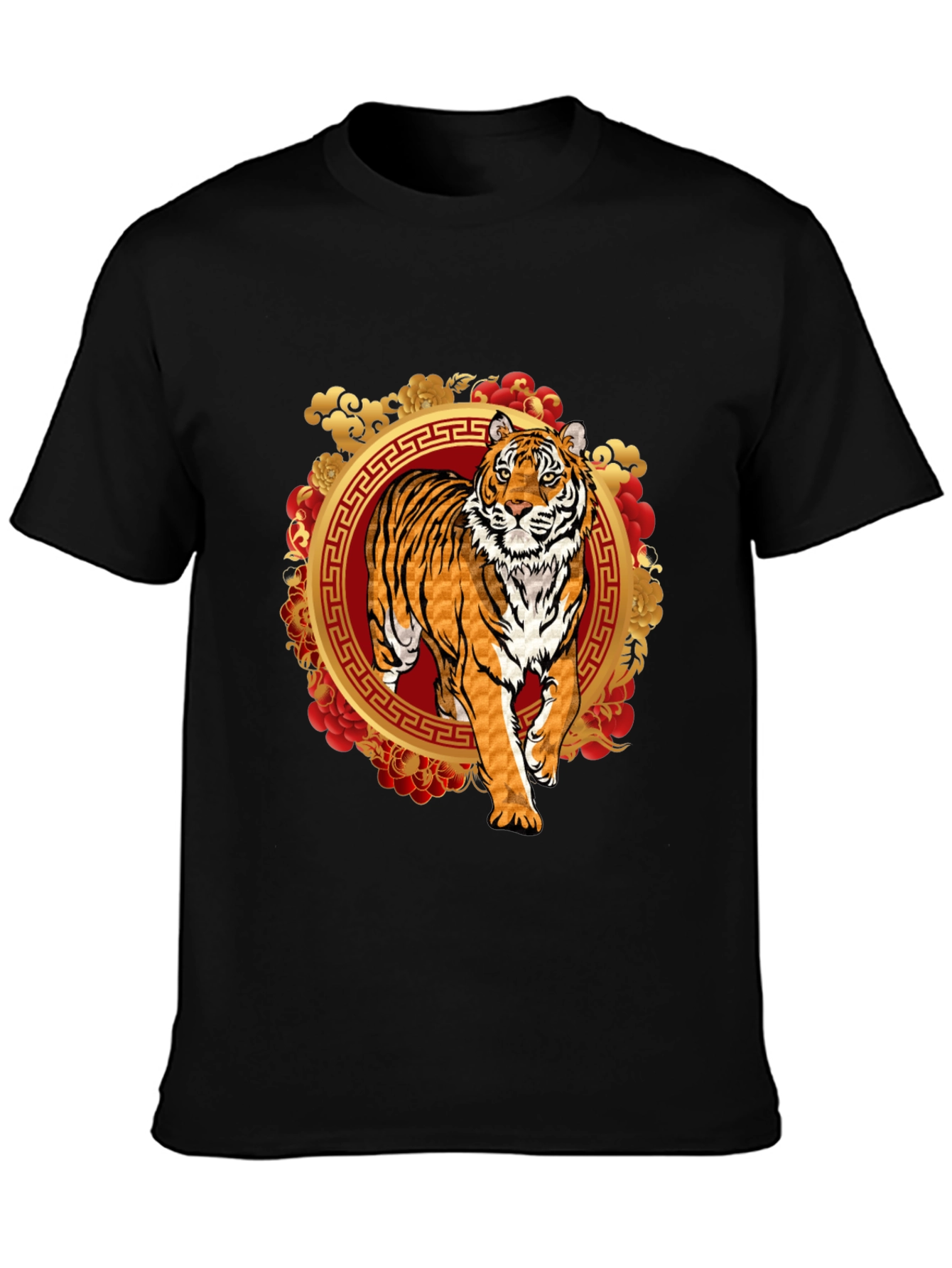 Black Year of the Tiger Graphic Tee view 3