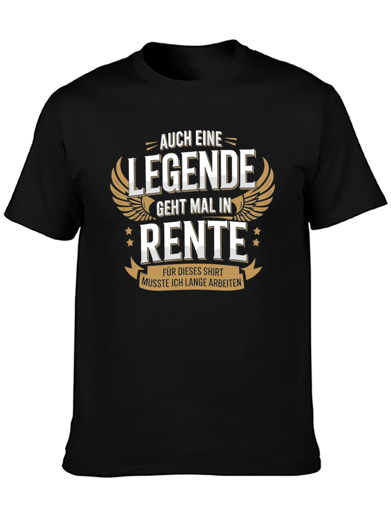 Black Legend Retirement T-Shirt:  Auch Eine Legende Geht Mal In Rente view 3