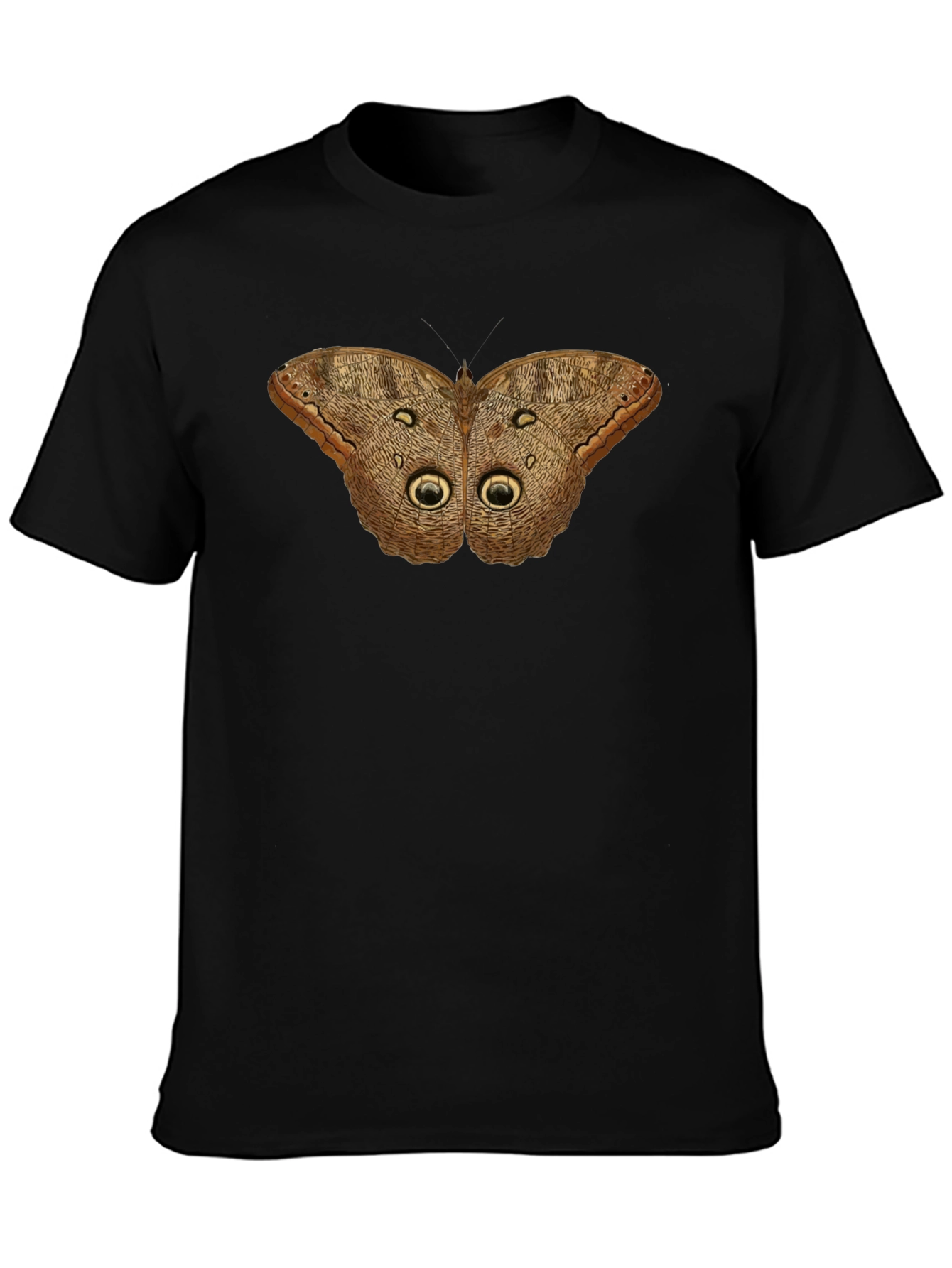 Black Butterfly Graphic Black T-Shirt view 3