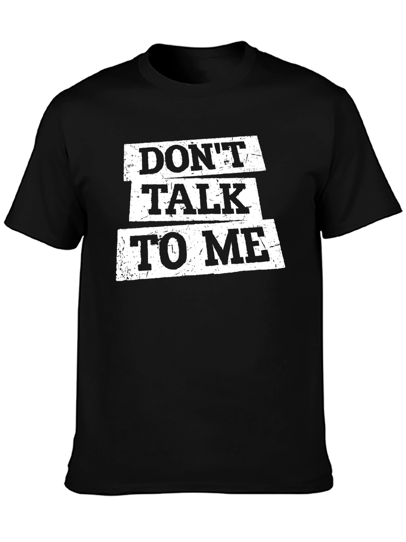 Black Don't Talk To Me Graphic Tee - Black view 3