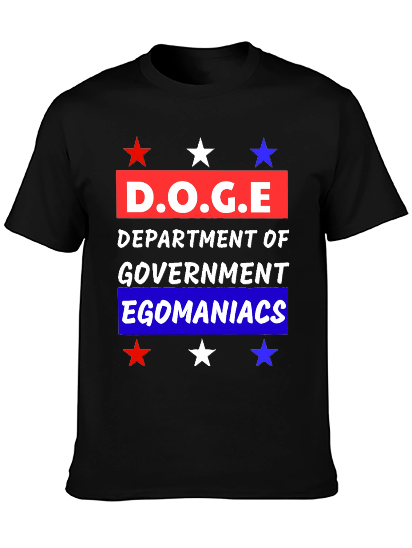 Black D.O.G.E Department Graphic Tee view 3