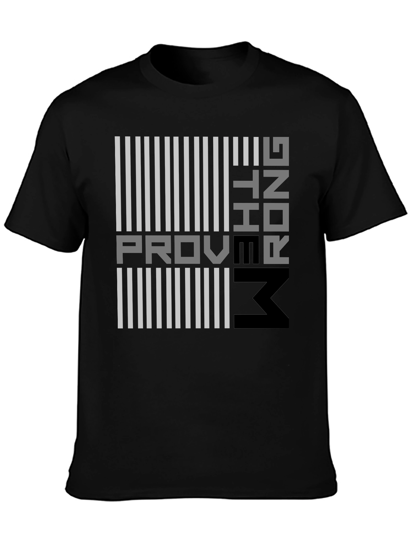 Black Proving Them Wrong Graphic T-Shirt - Modern Design view 3