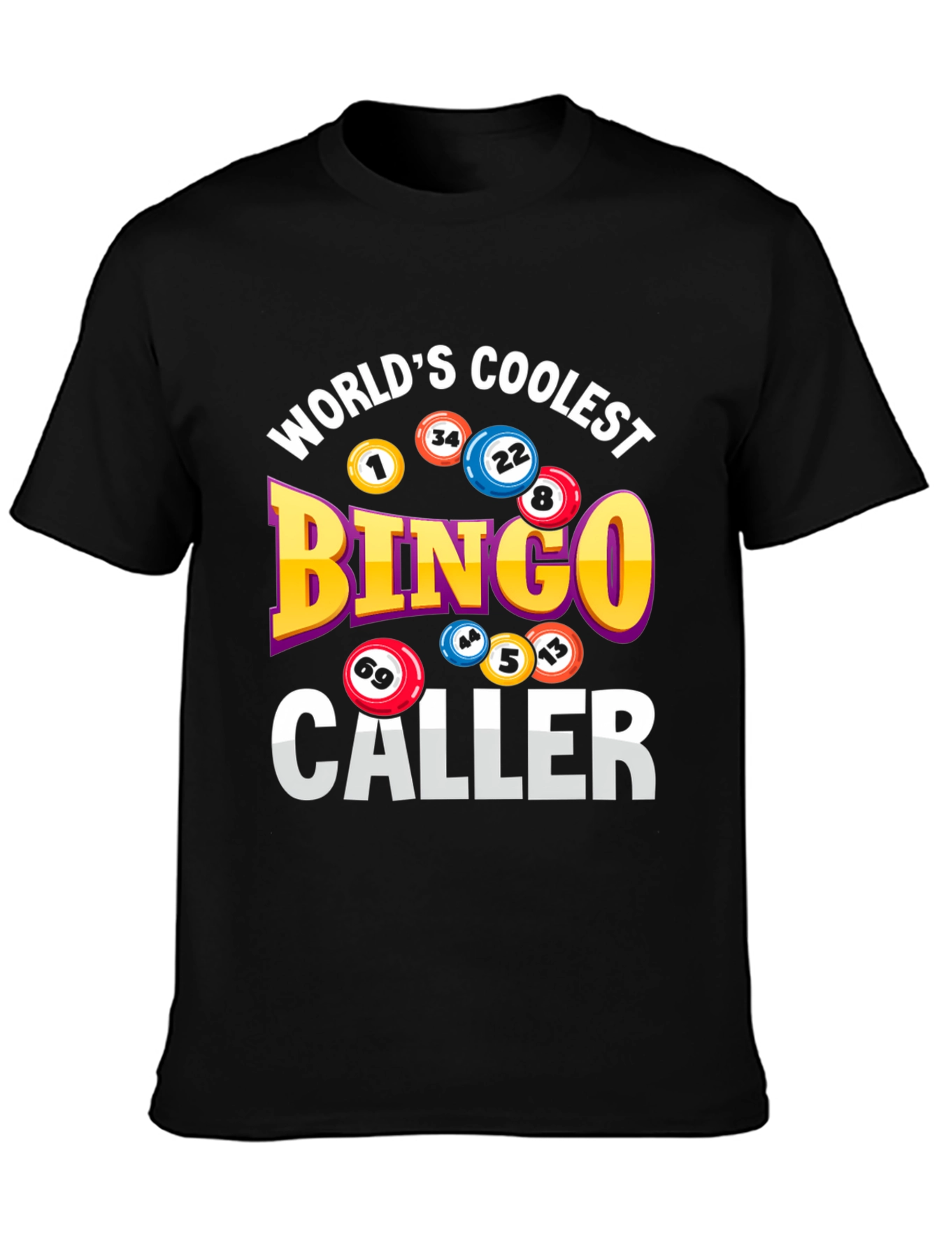 Black World's Coolest Bingo Caller Graphic Tee view 3